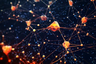 Abstract Neural Network Connection Visualization