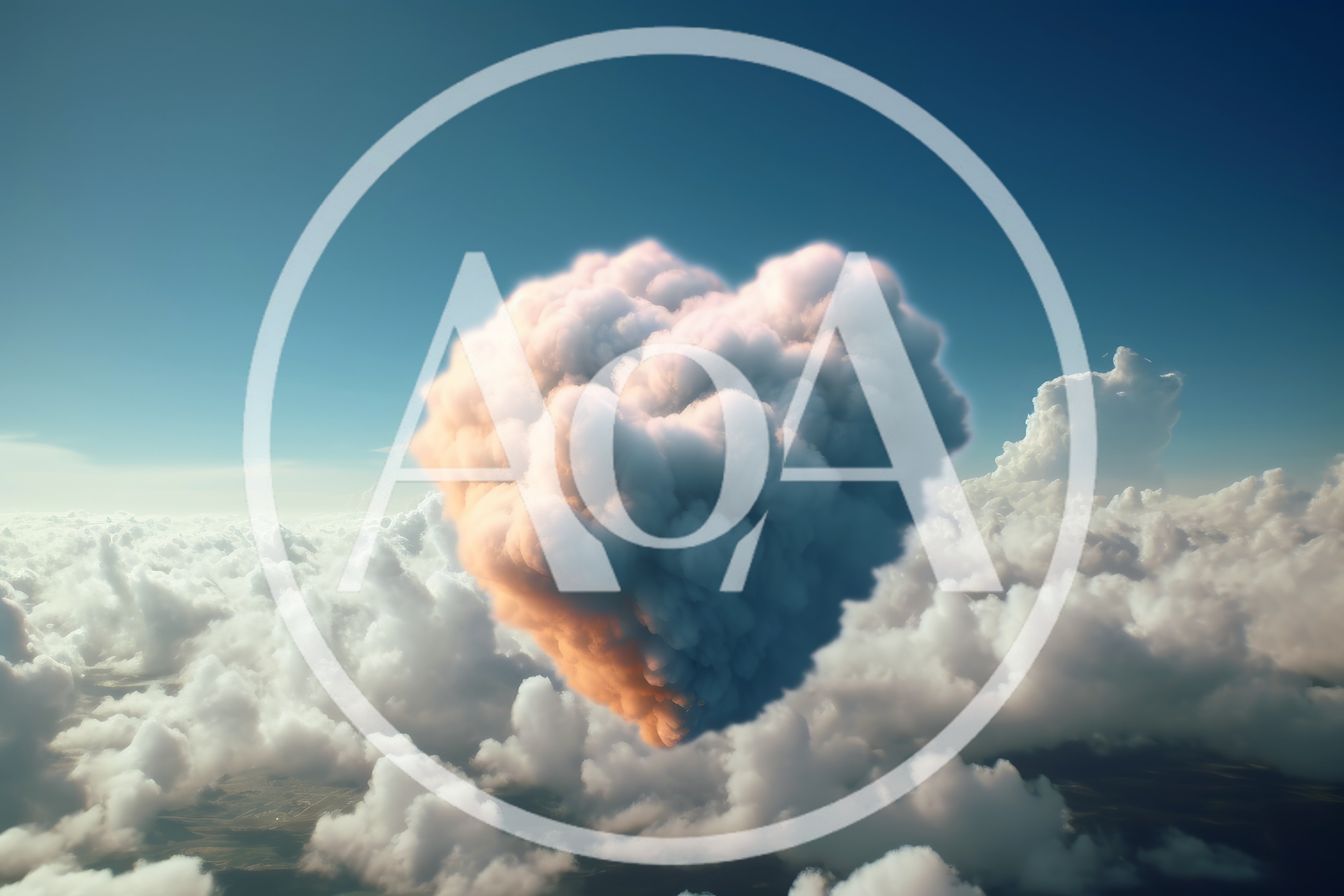 Heart Shaped Cloud Floating Above The Clouds