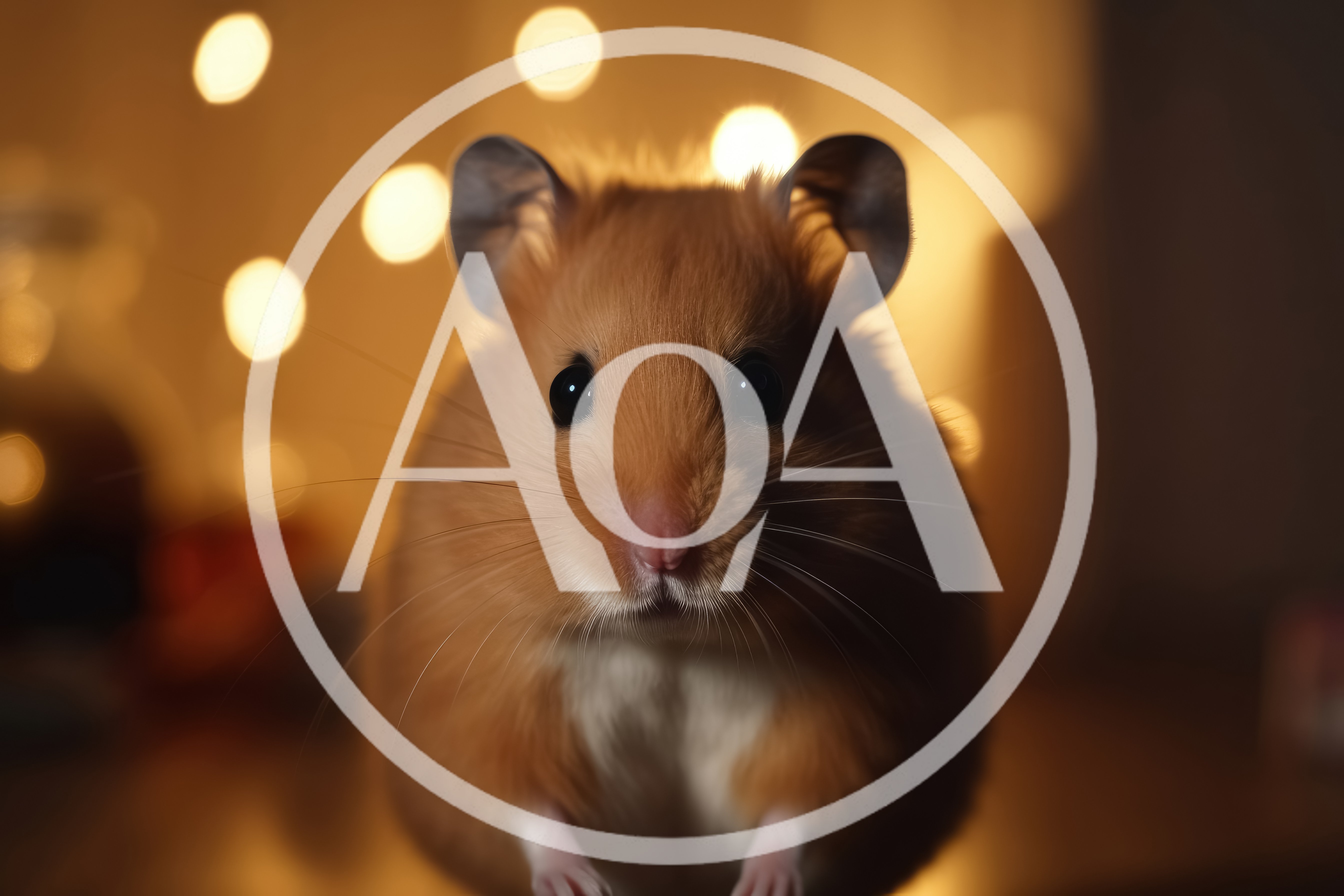 Close Up Portrait Of A Cute Syrian Hamster