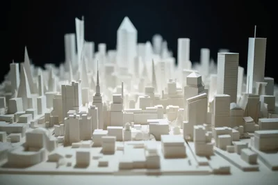 White Paper Architectural Model Of A Modern City