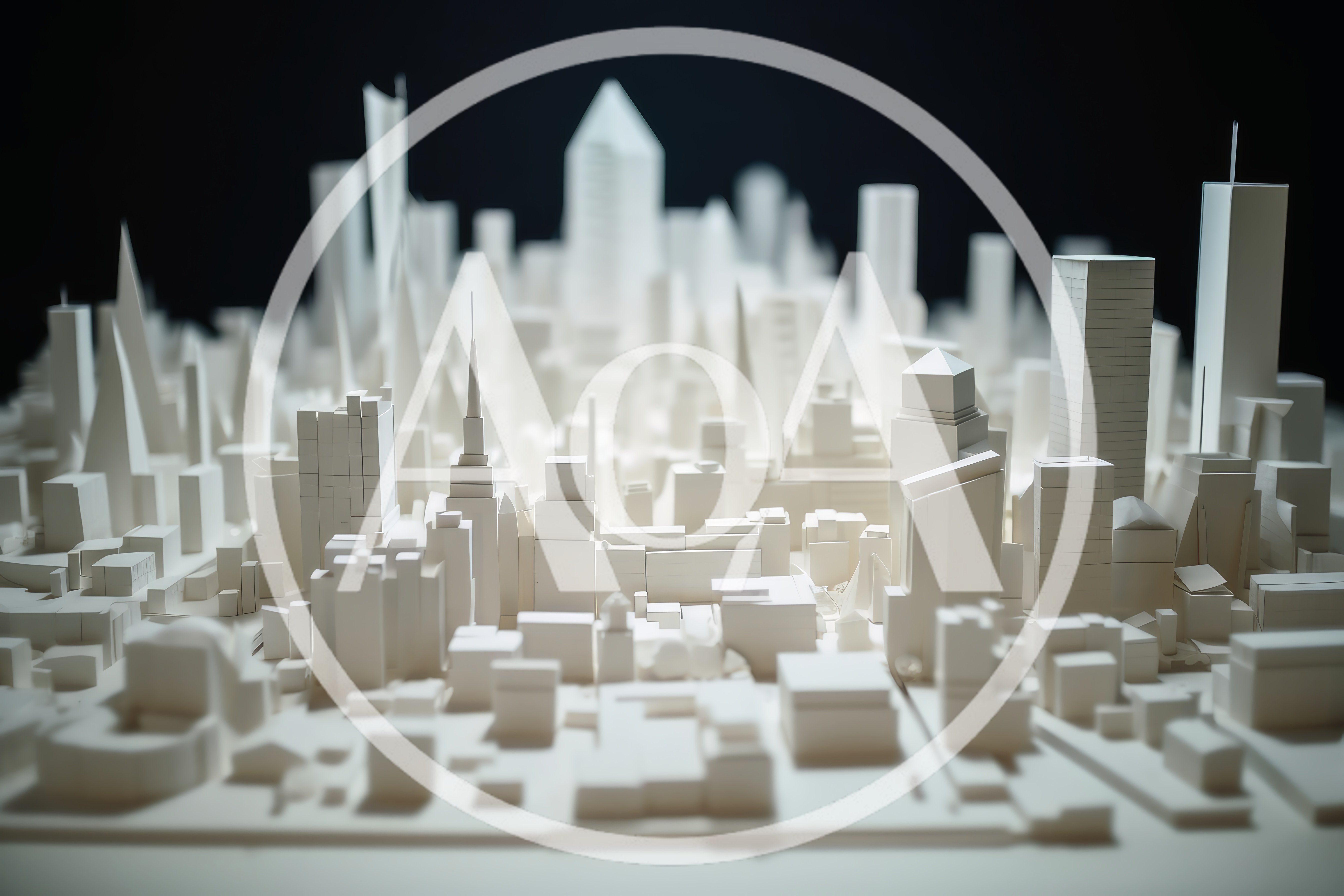 White Paper Architectural Model Of A Modern City