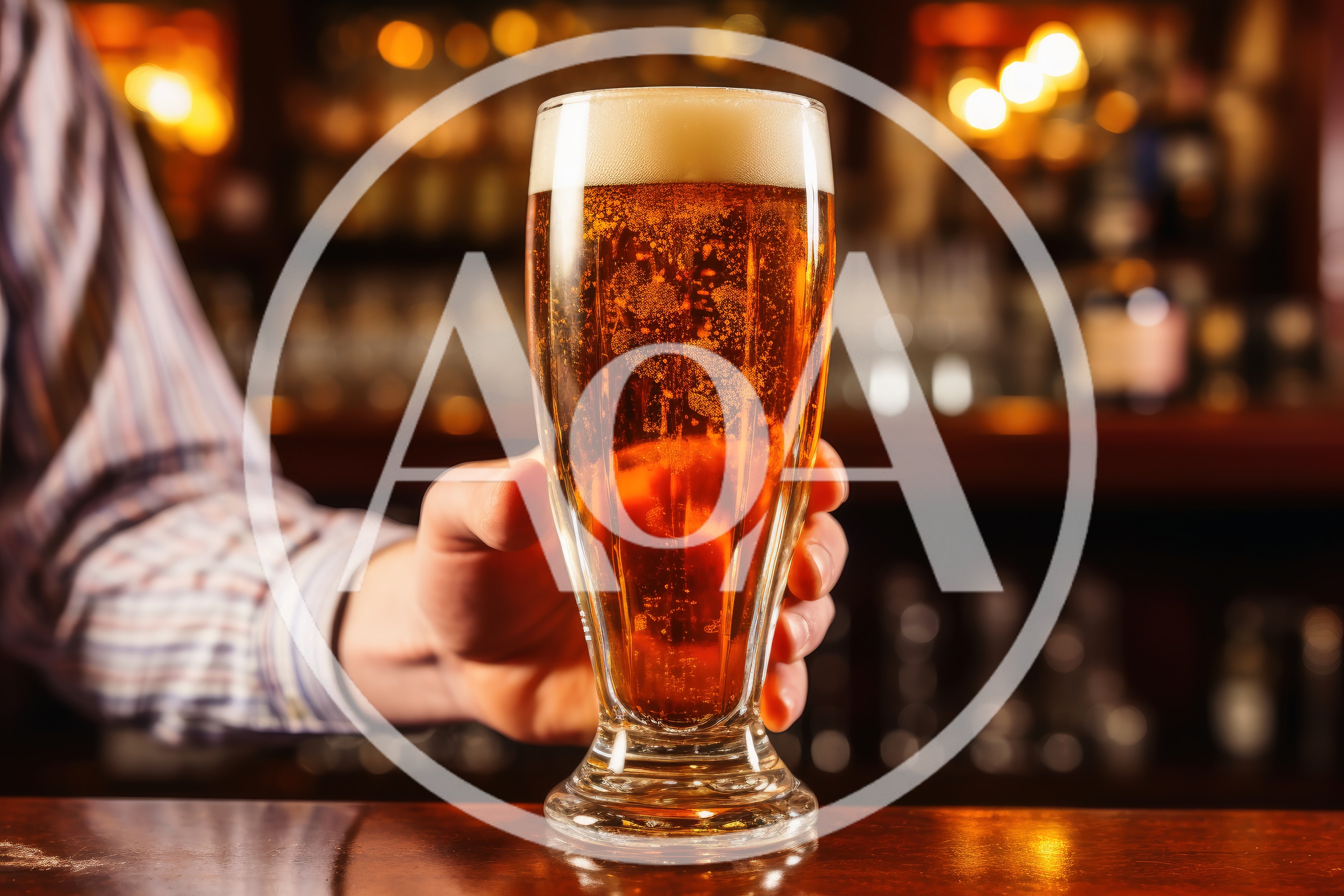 Bartender Serving A Glass Of Cold Beer