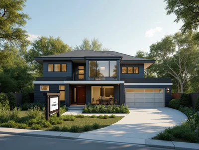 Modern Two Story Residential House For Sale