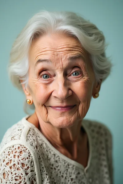 Portrait Of A Smiling Elderly Woman