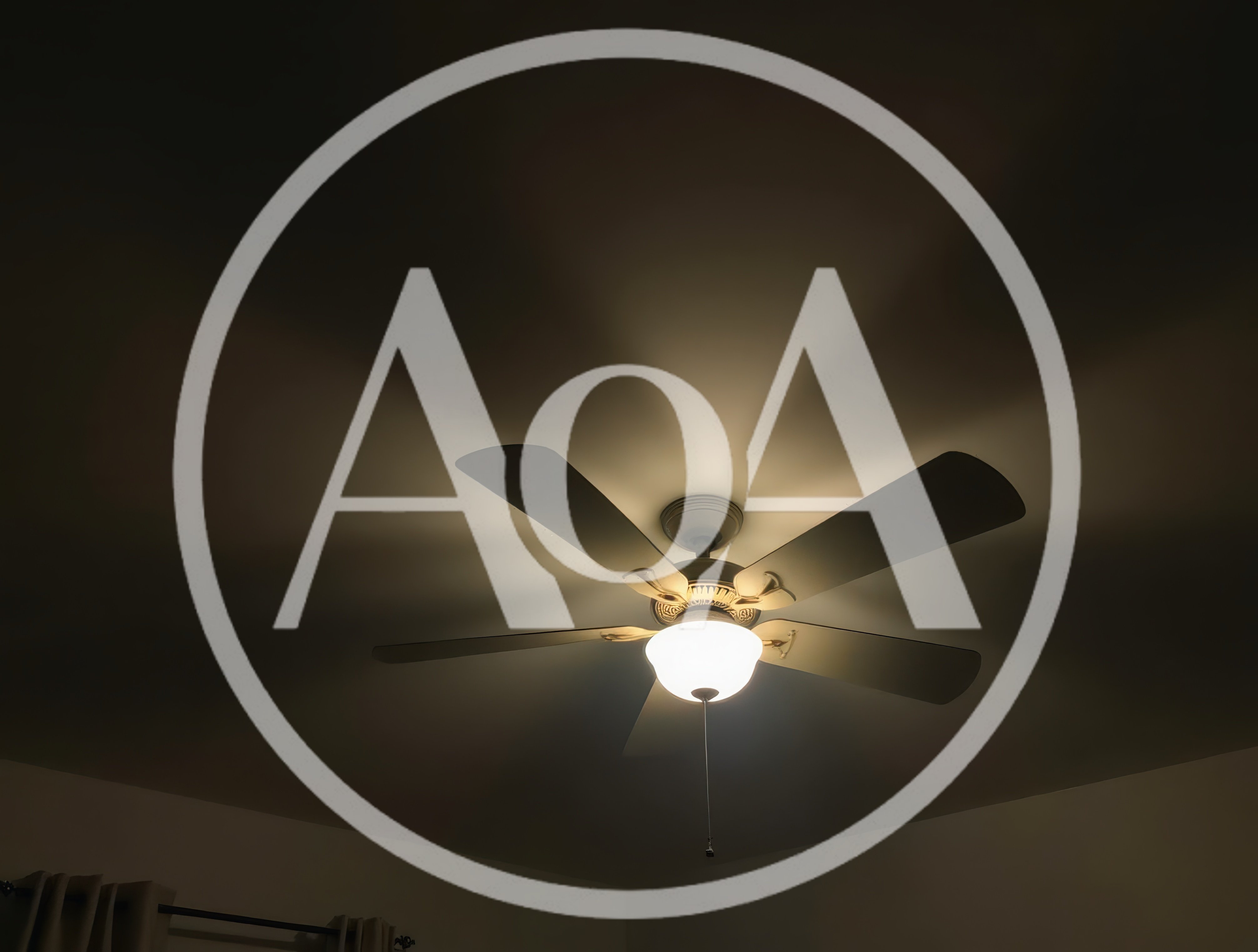 Illuminated Ceiling Fan With Light Fixture