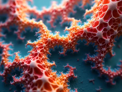 Abstract Fractal Structure With Intricate Organic Patterns