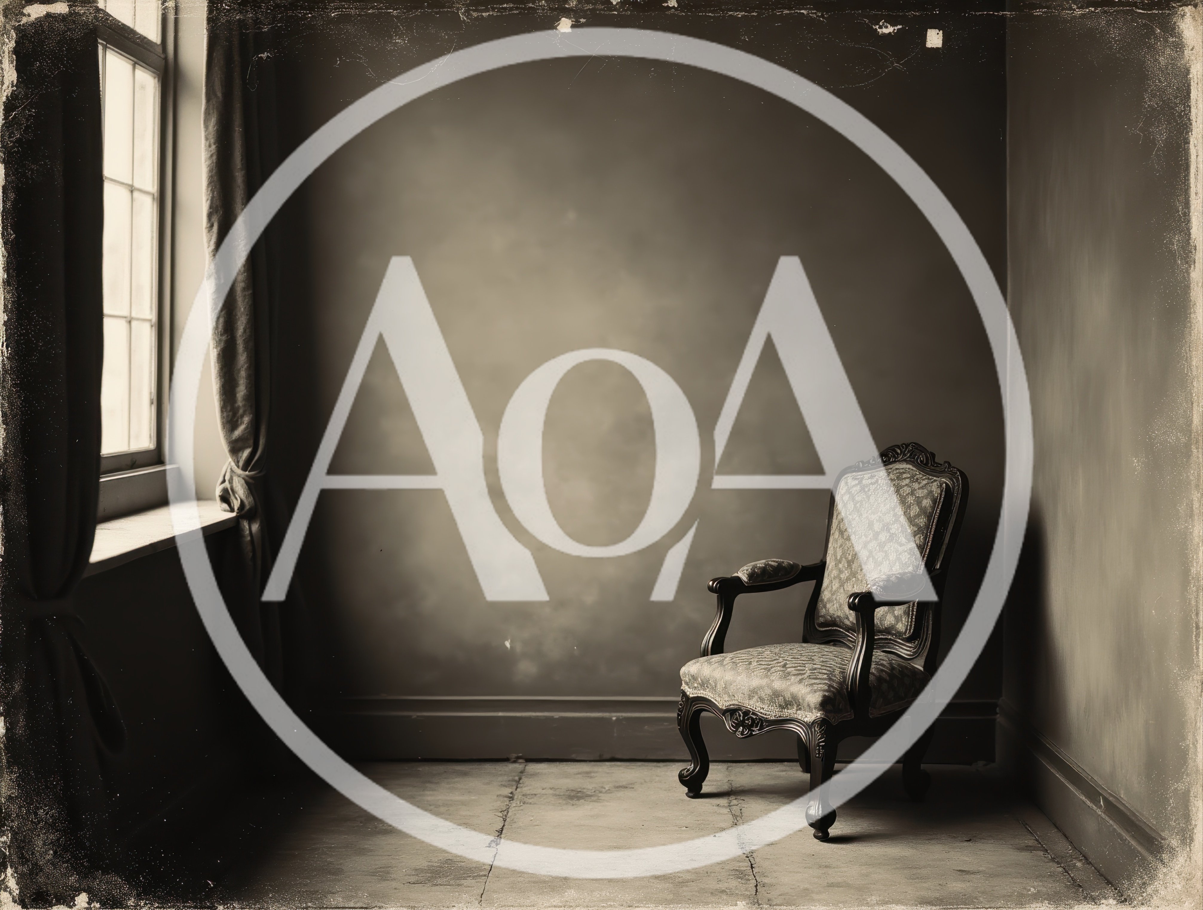 Vintage Armchair in a Dimly Lit Room