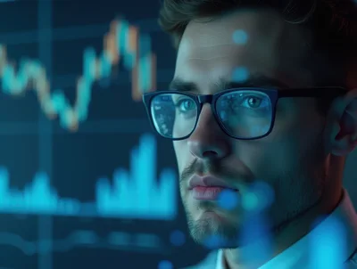 Financial Analyst Monitoring Real Time Stock Market Data