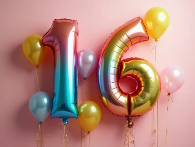 Sixteenth Birthday Celebration Balloons
