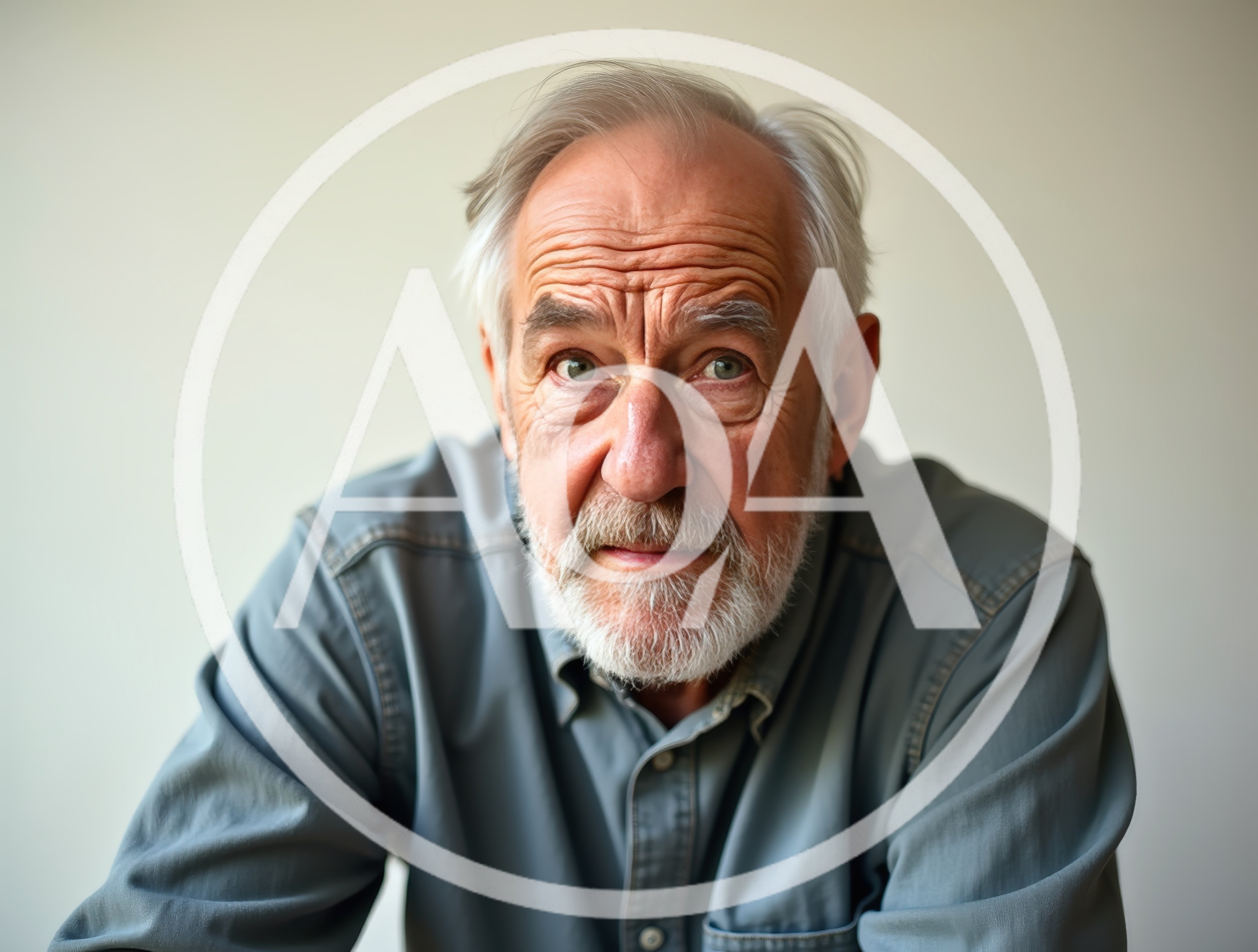 Portrait Of An Elderly Man With A Gray Beard