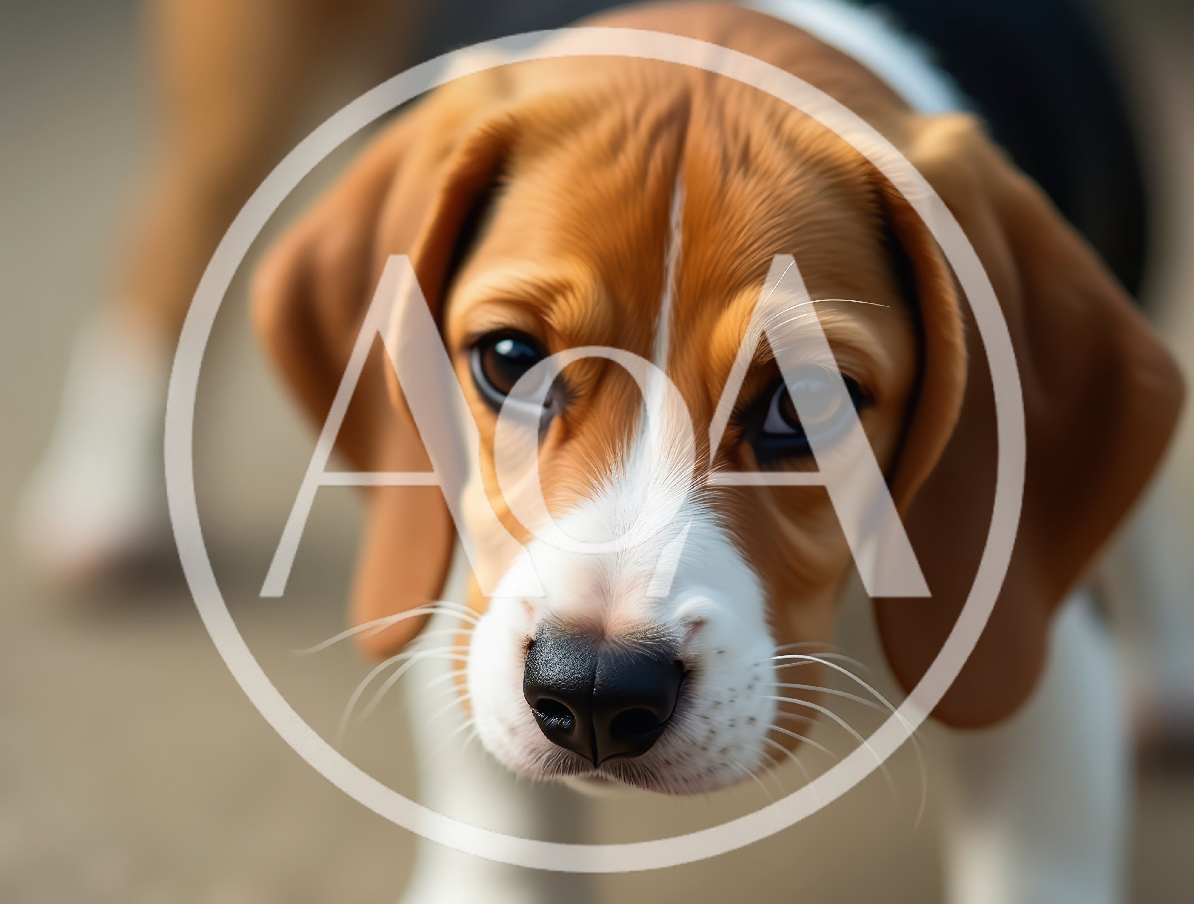 Close Up Portrait Of A Beagle Puppy