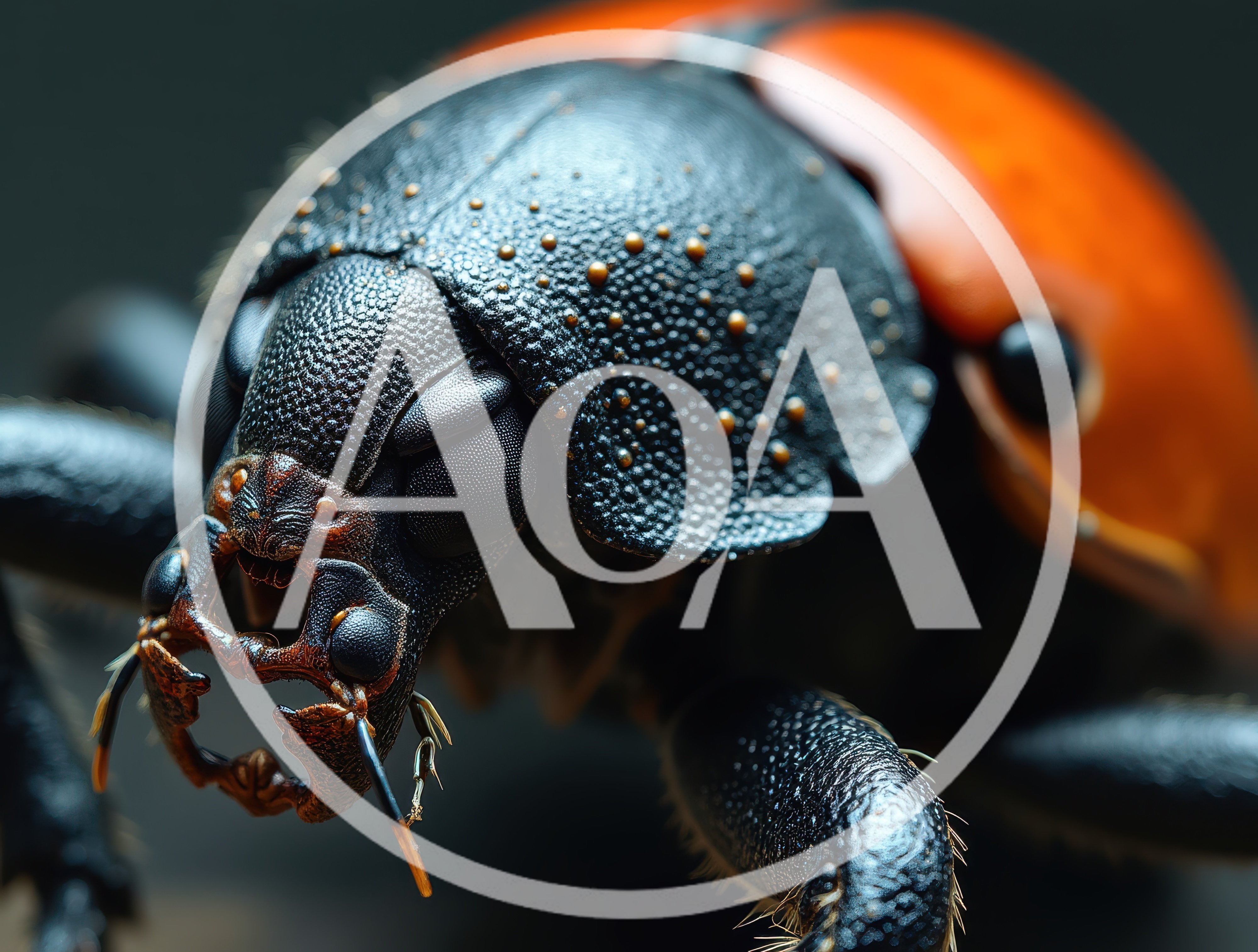 Extreme Macro Close Up Of A Ladybug Beetle