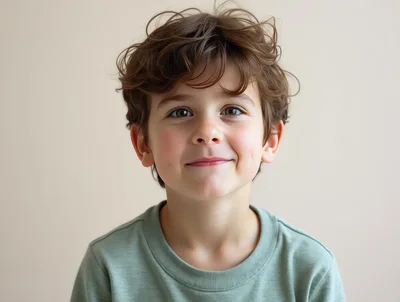 Portrait Of A Smiling Young Boy
