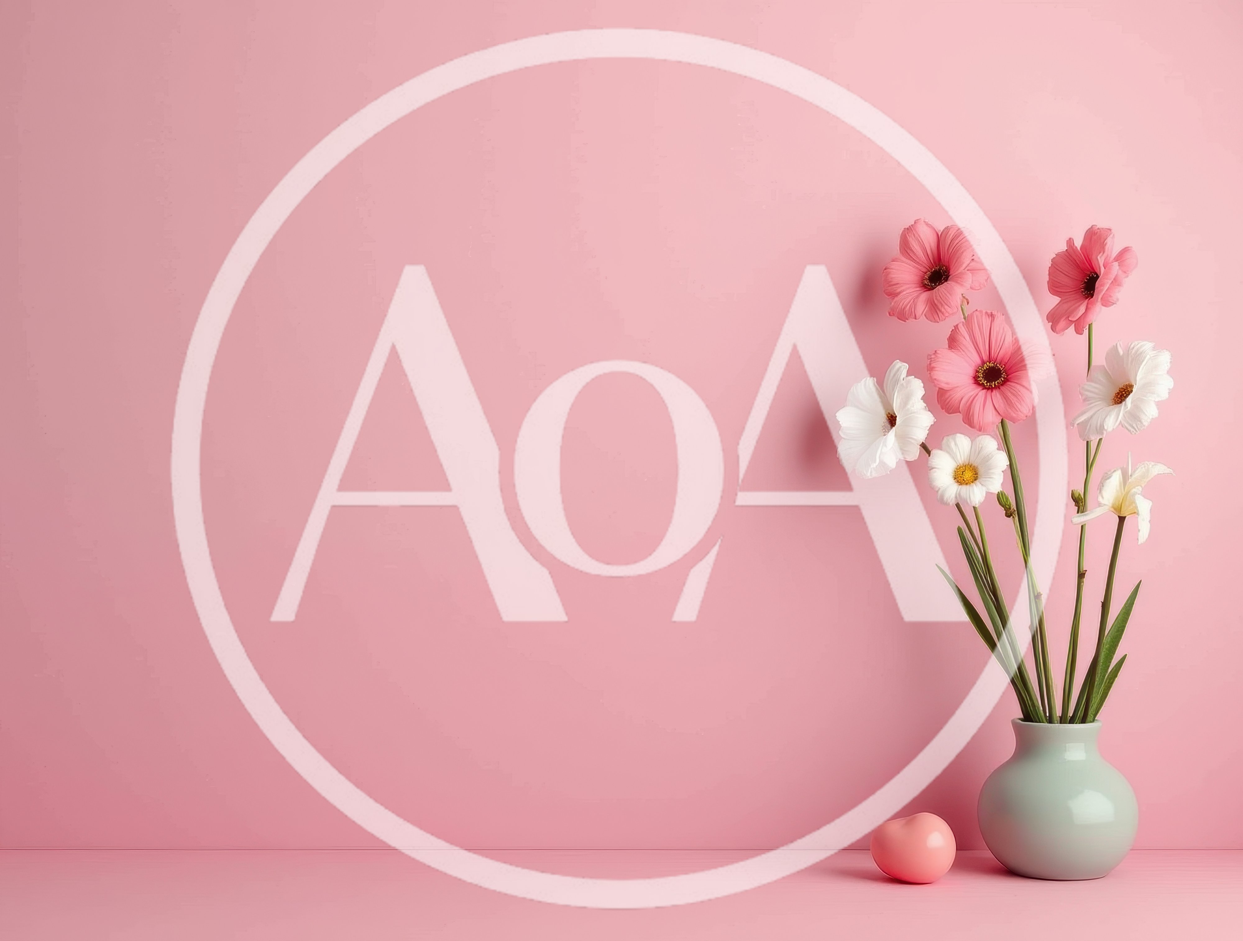 Pink Gerbera Daisies in a Minimalist Vase