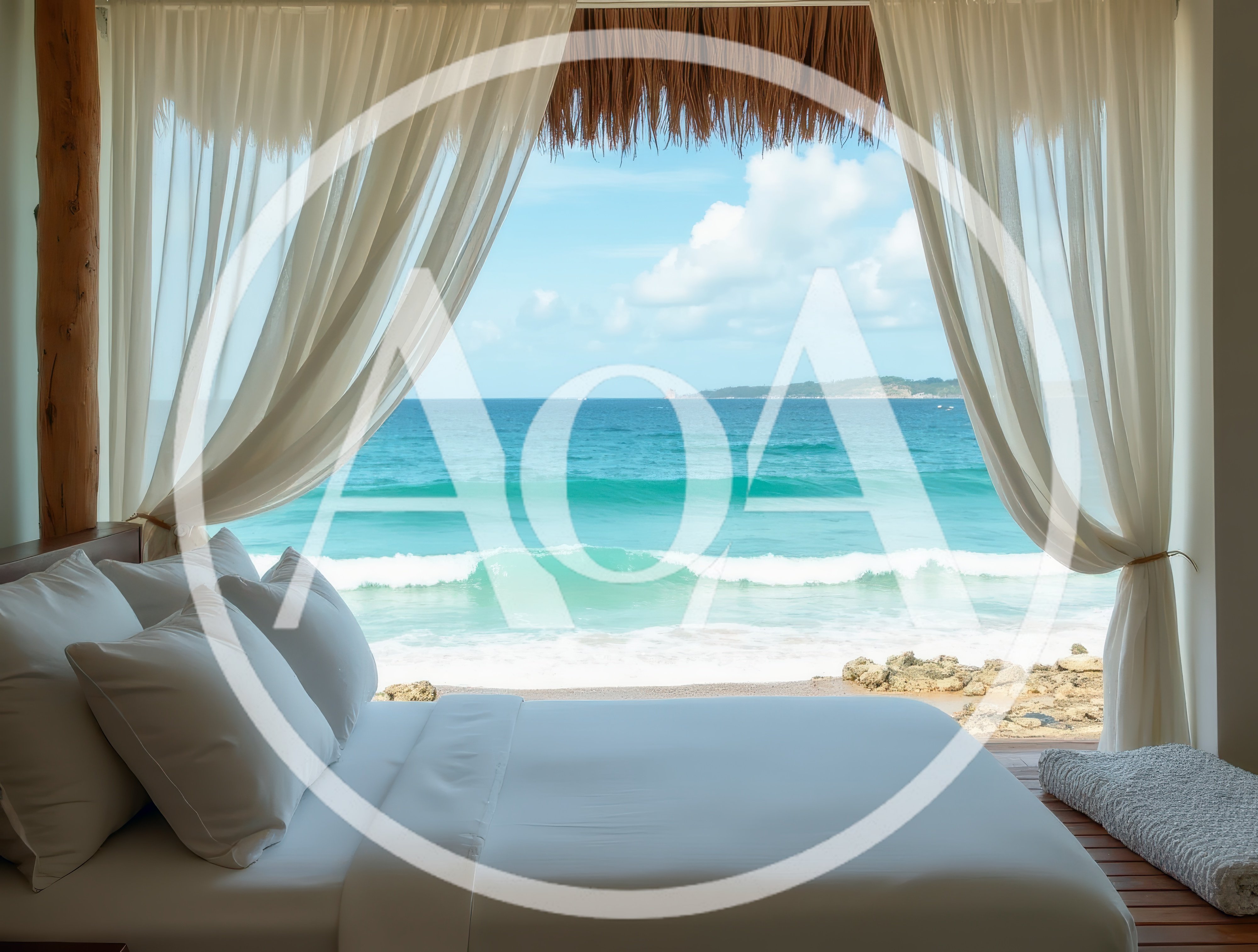 Luxury Beachfront Bedroom With Ocean View