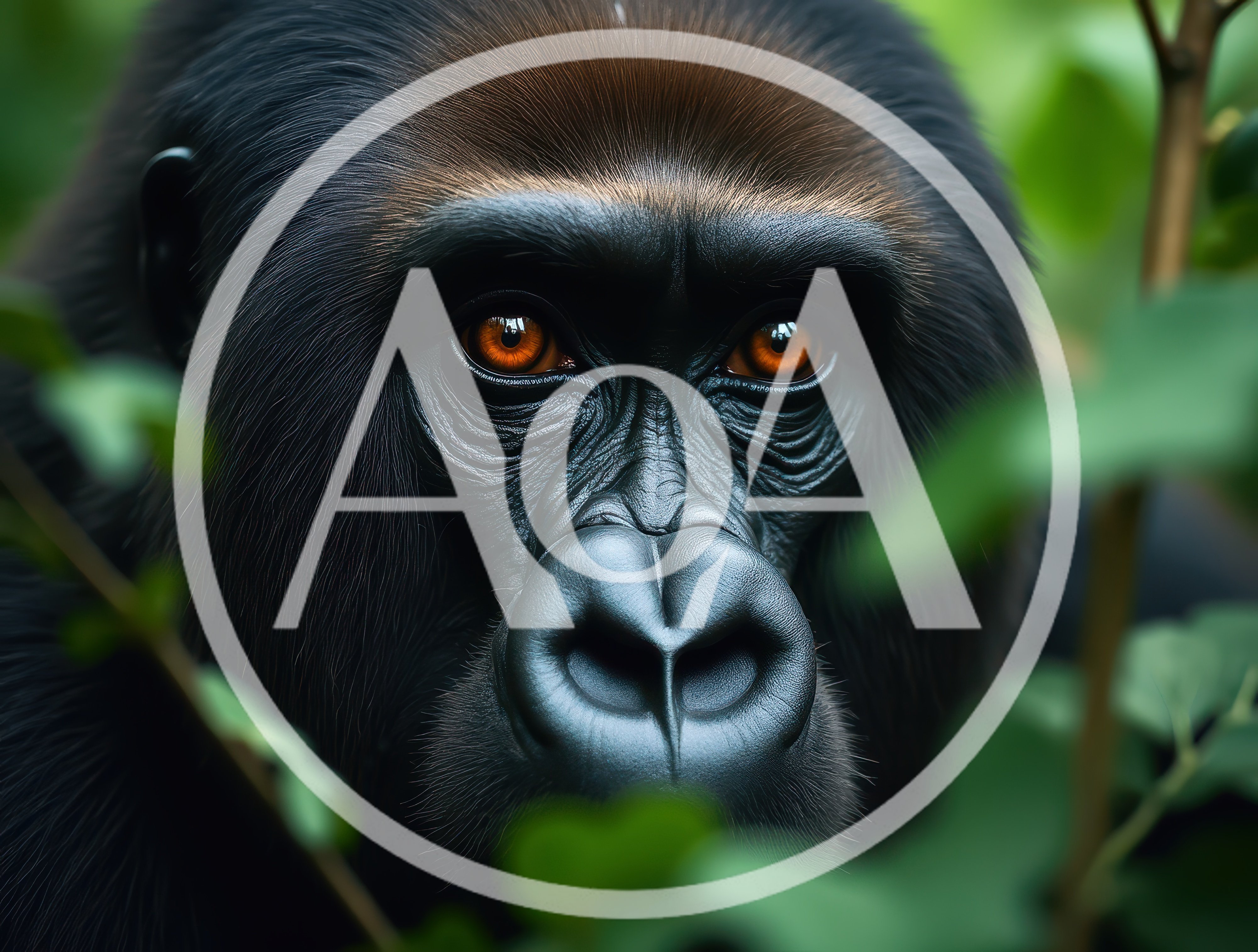 Close Up Portrait Of A Mountain Gorilla