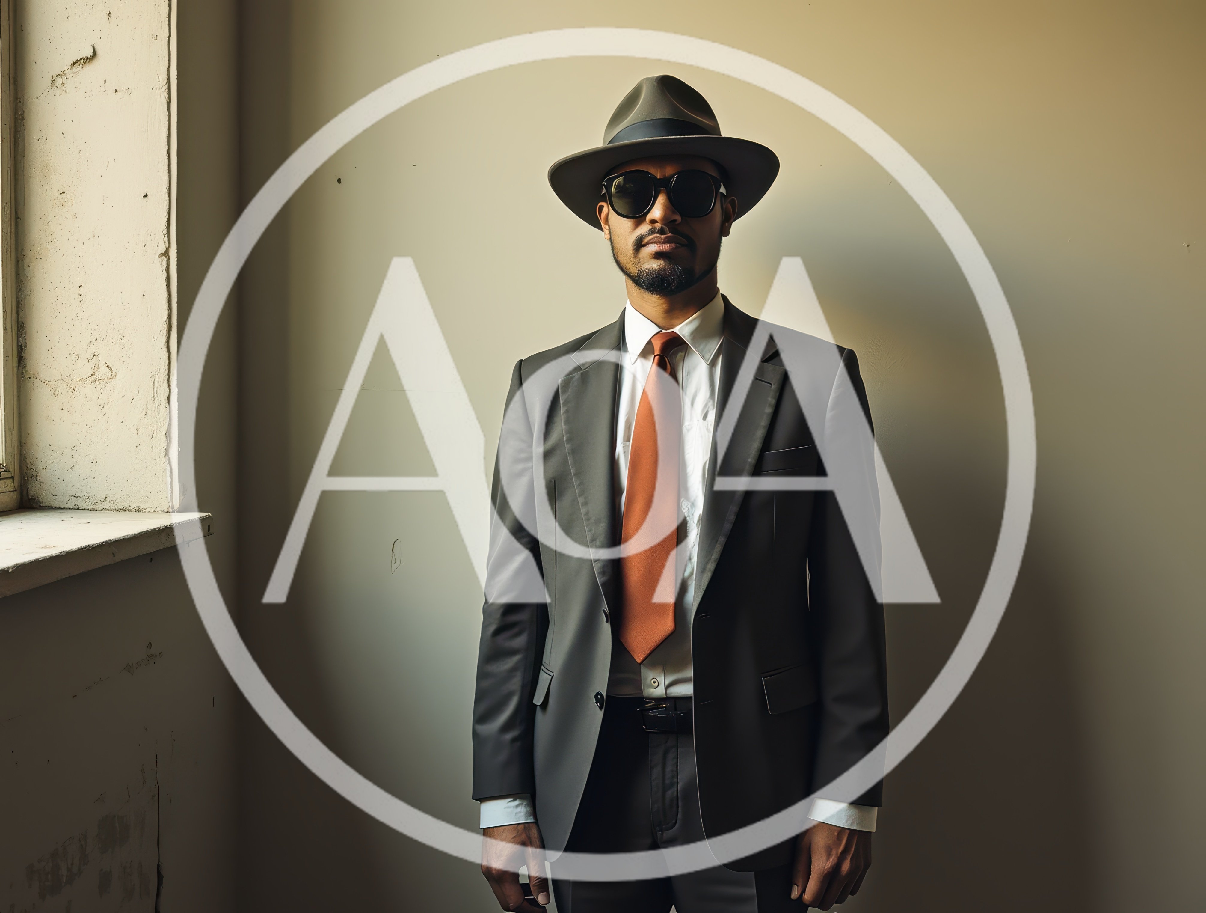 Man In Fedora And Suit Standing By Window