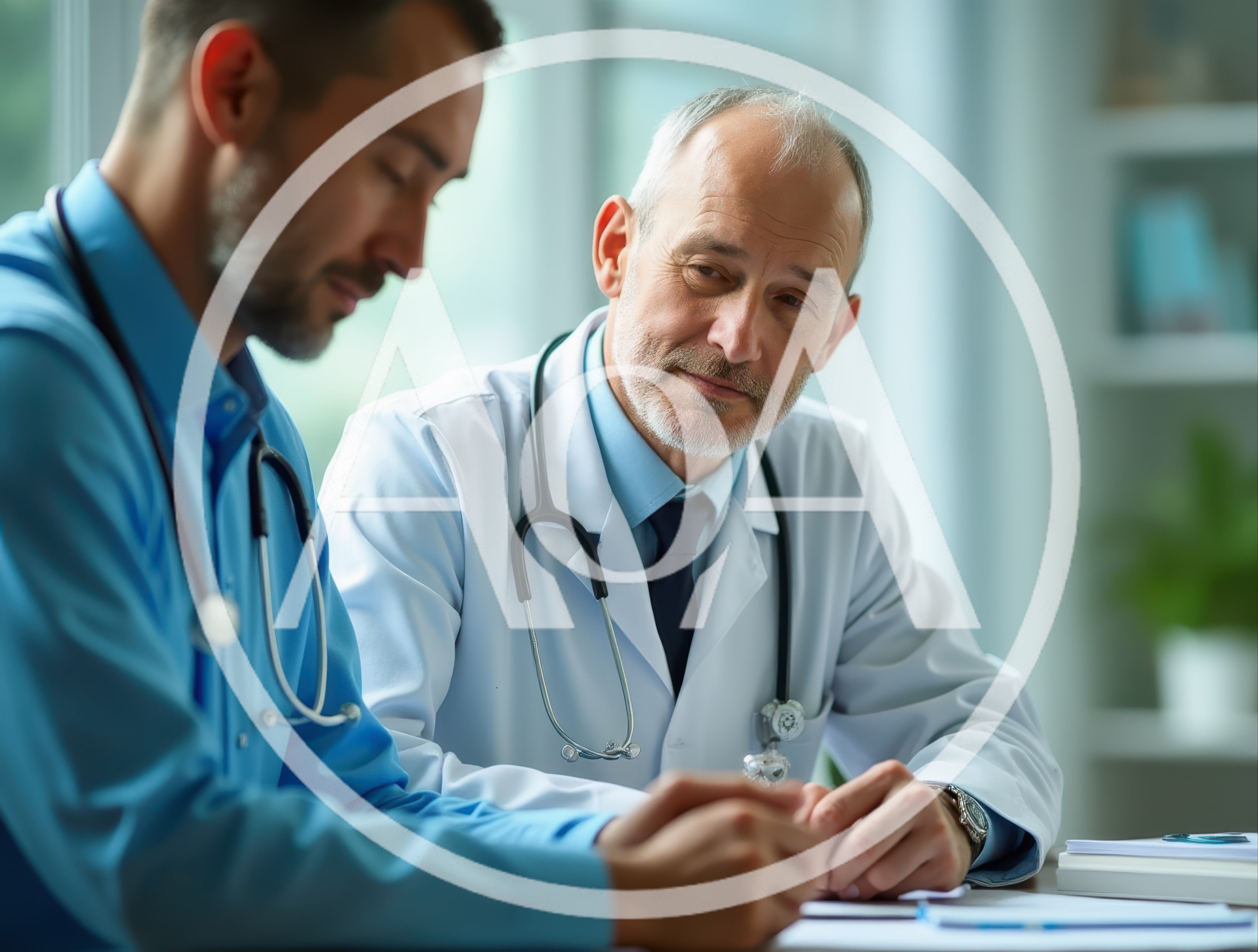 Two Doctors Collaborating During A Medical Consultation