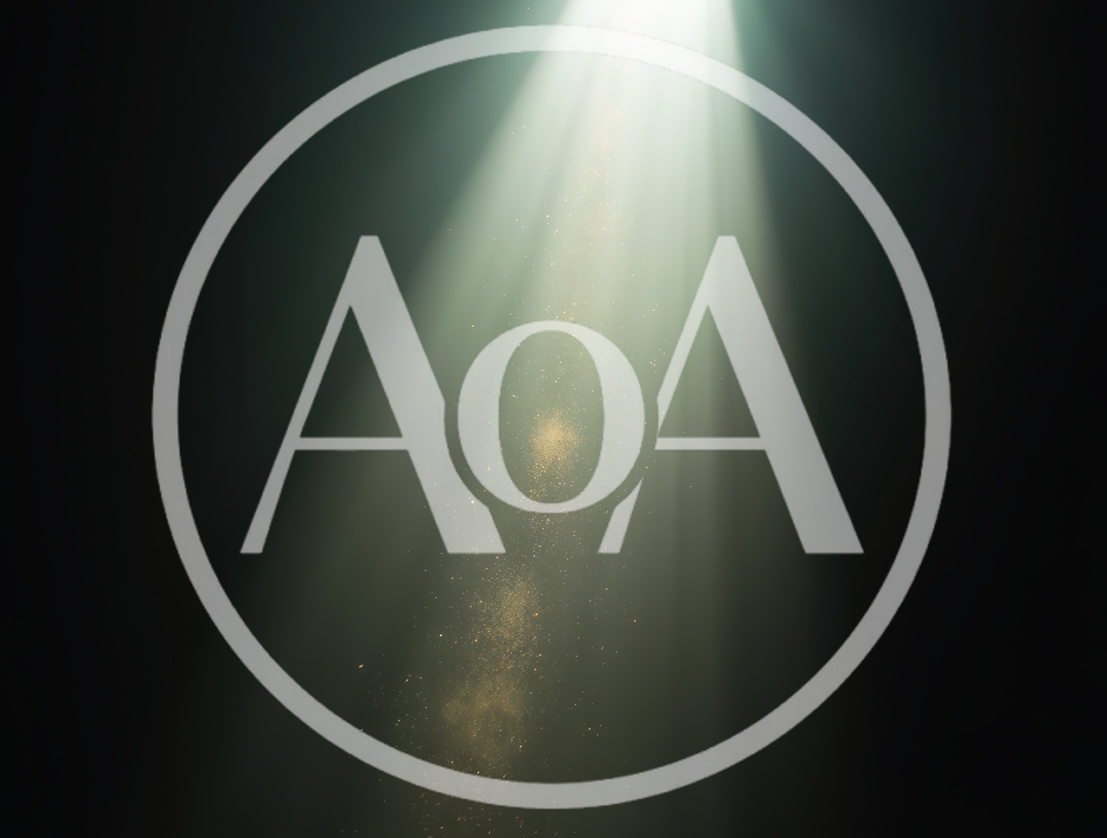Dust Particles Floating In A Dramatic Light Beam