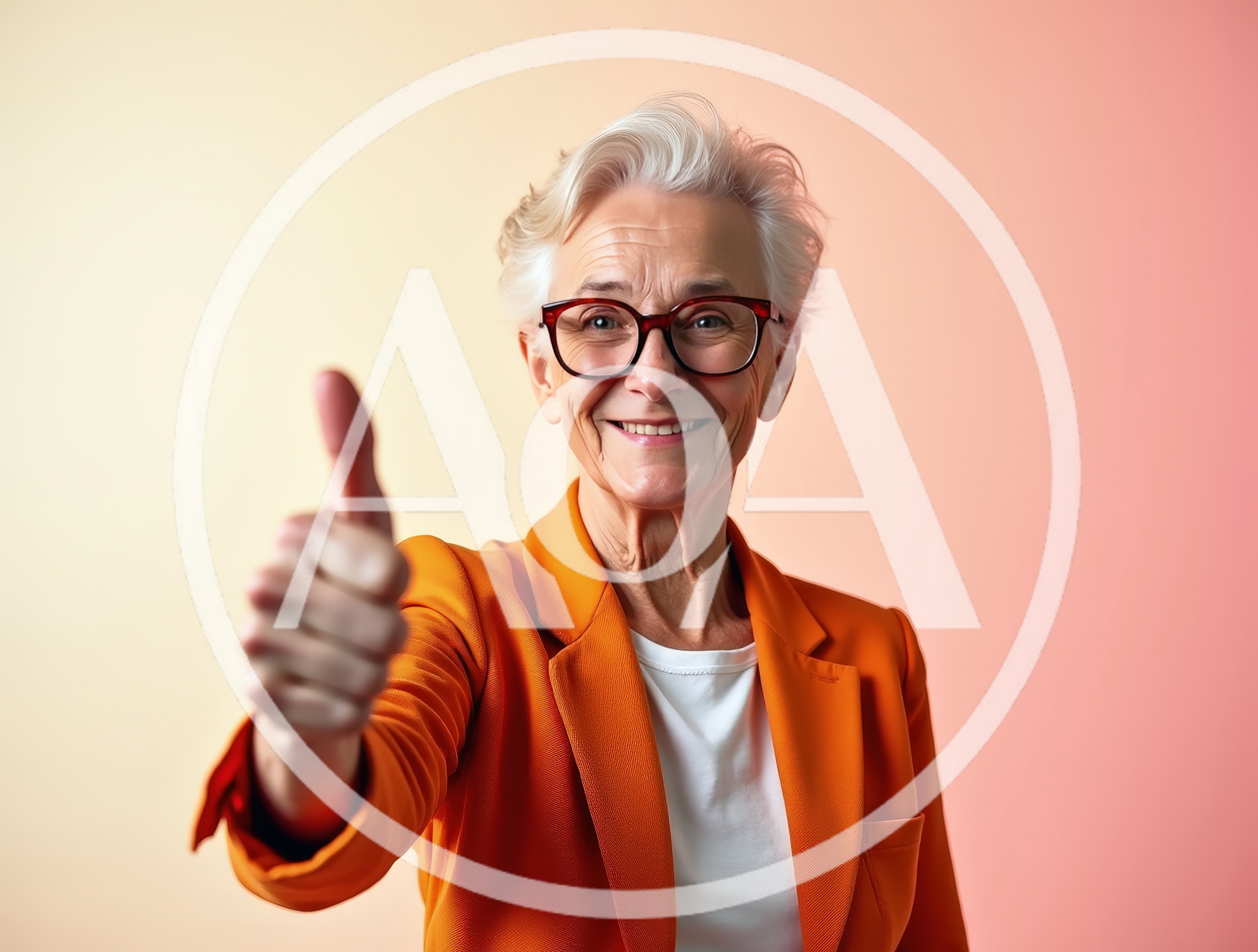 Senior Woman Giving A Thumbs Up Gesture