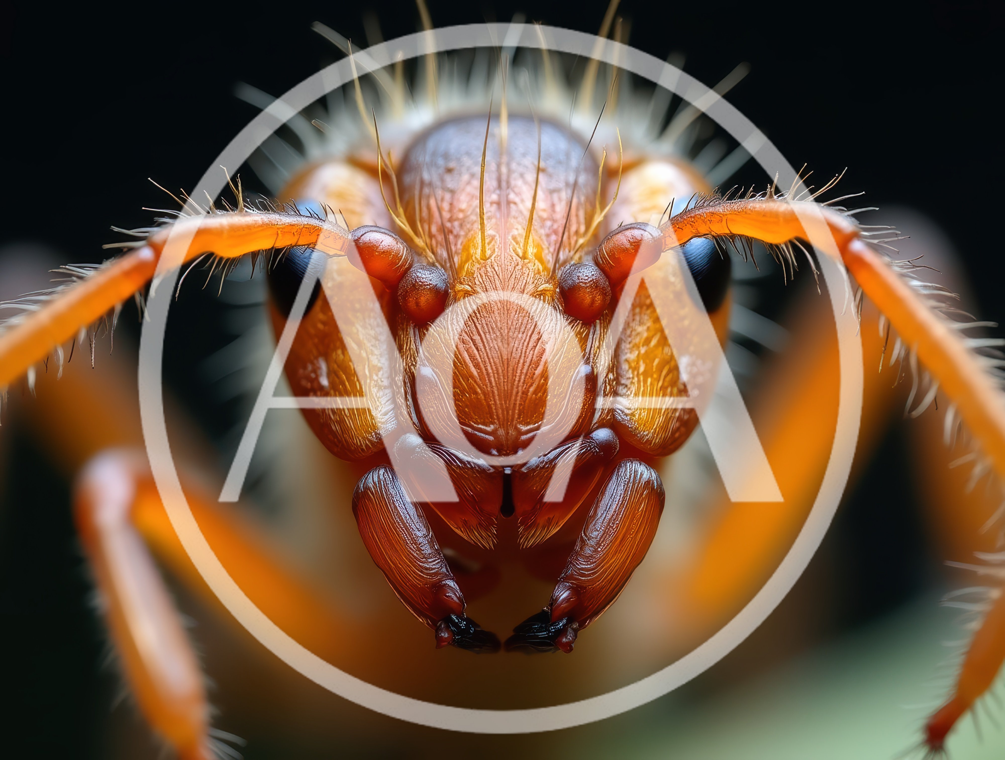 Extreme Macro Close Up Of An Ant Head