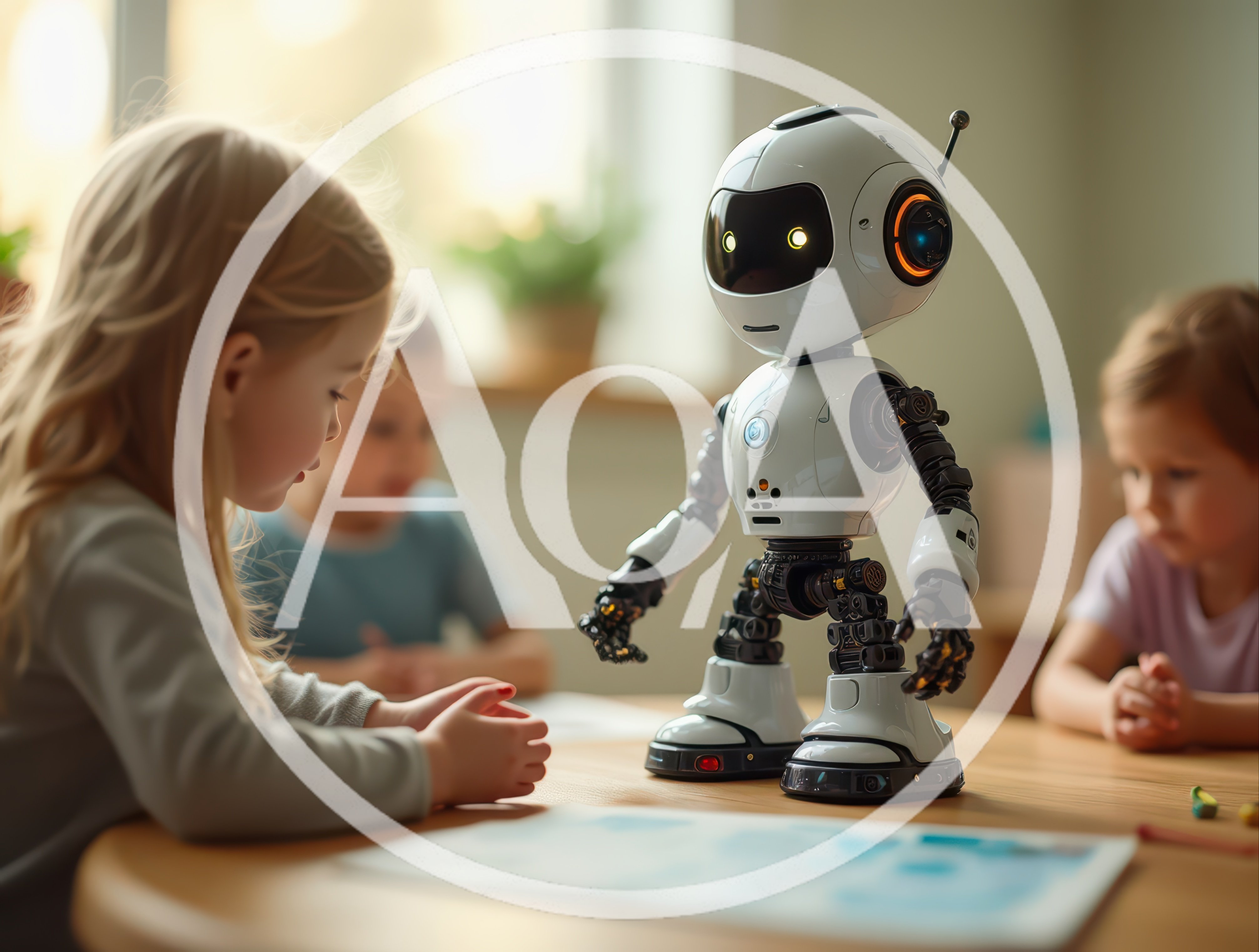 Children Interacting With A Small Educational Robot
