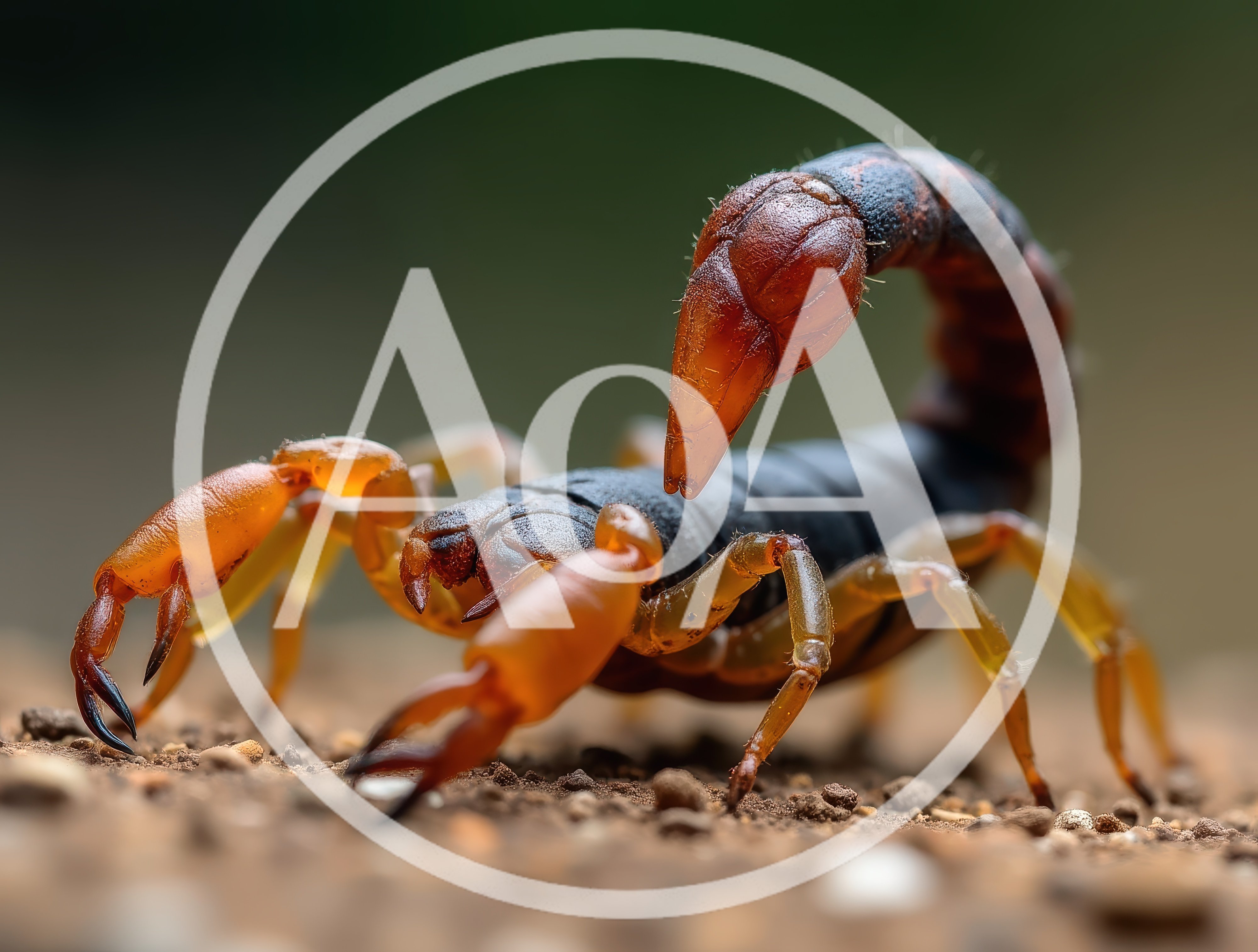 Macro Shot Of A Scorpion On Sandy Ground
