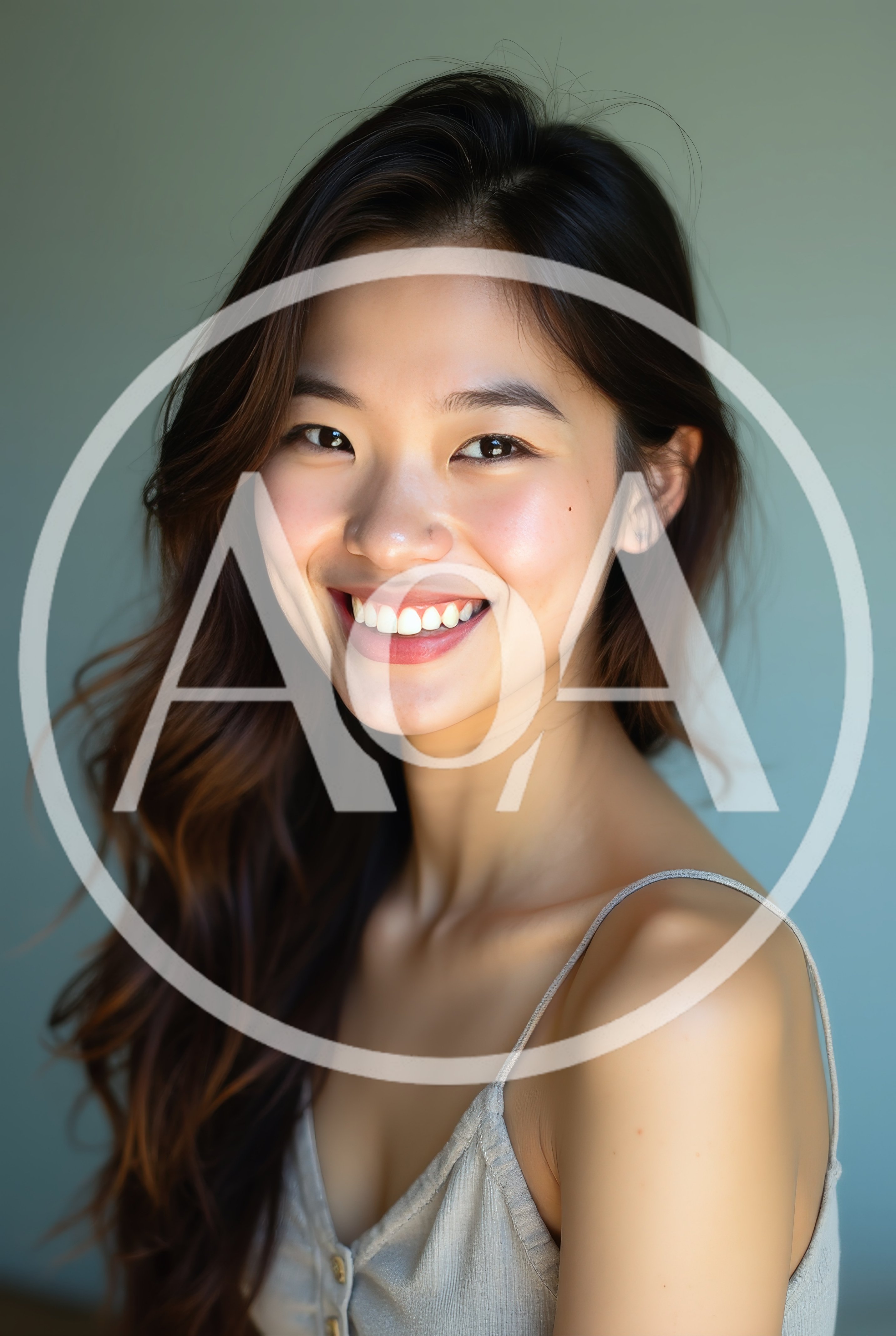 Portrait Of A Smiling Young Asian Woman