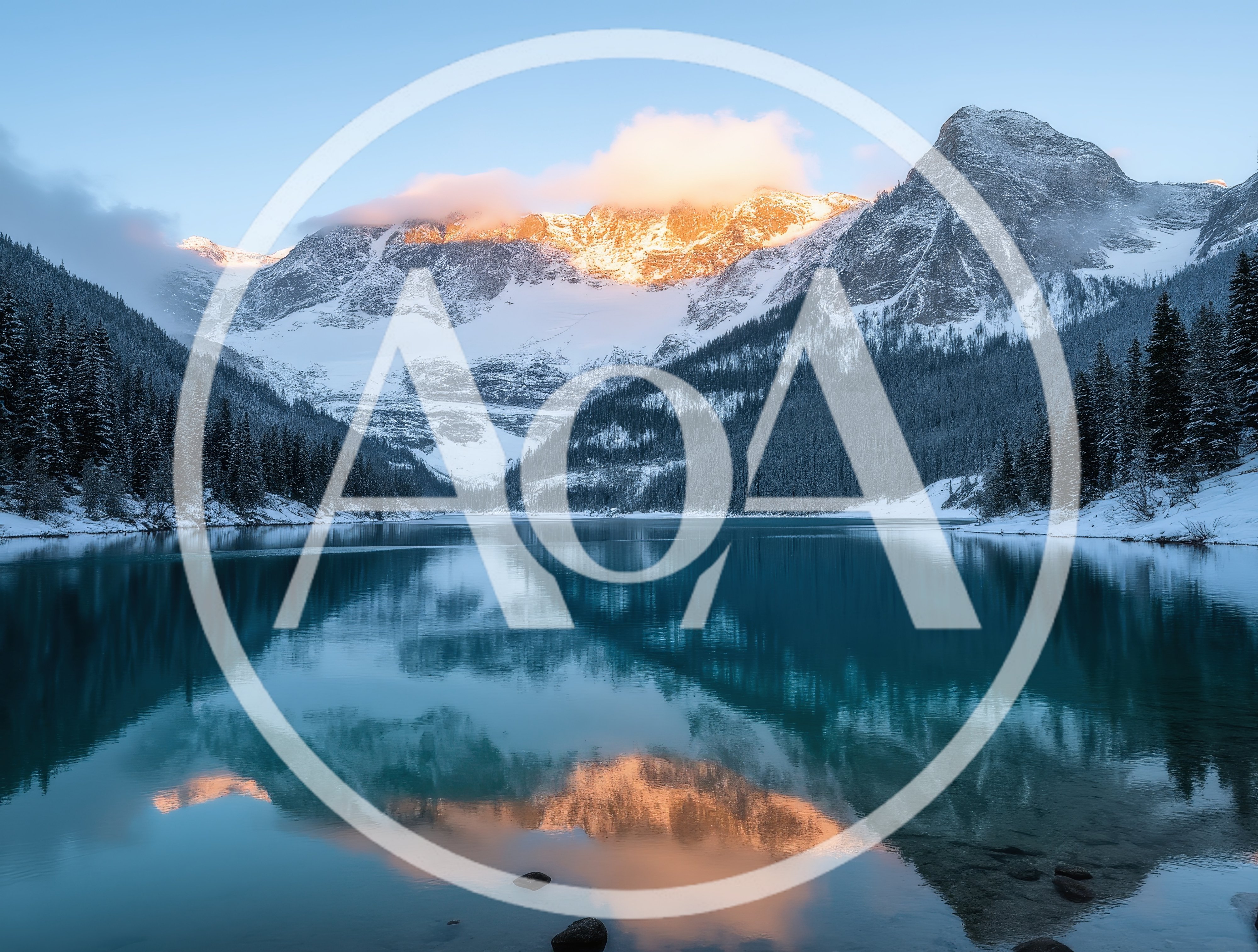 Lake Louise Mountain Reflection At Sunrise