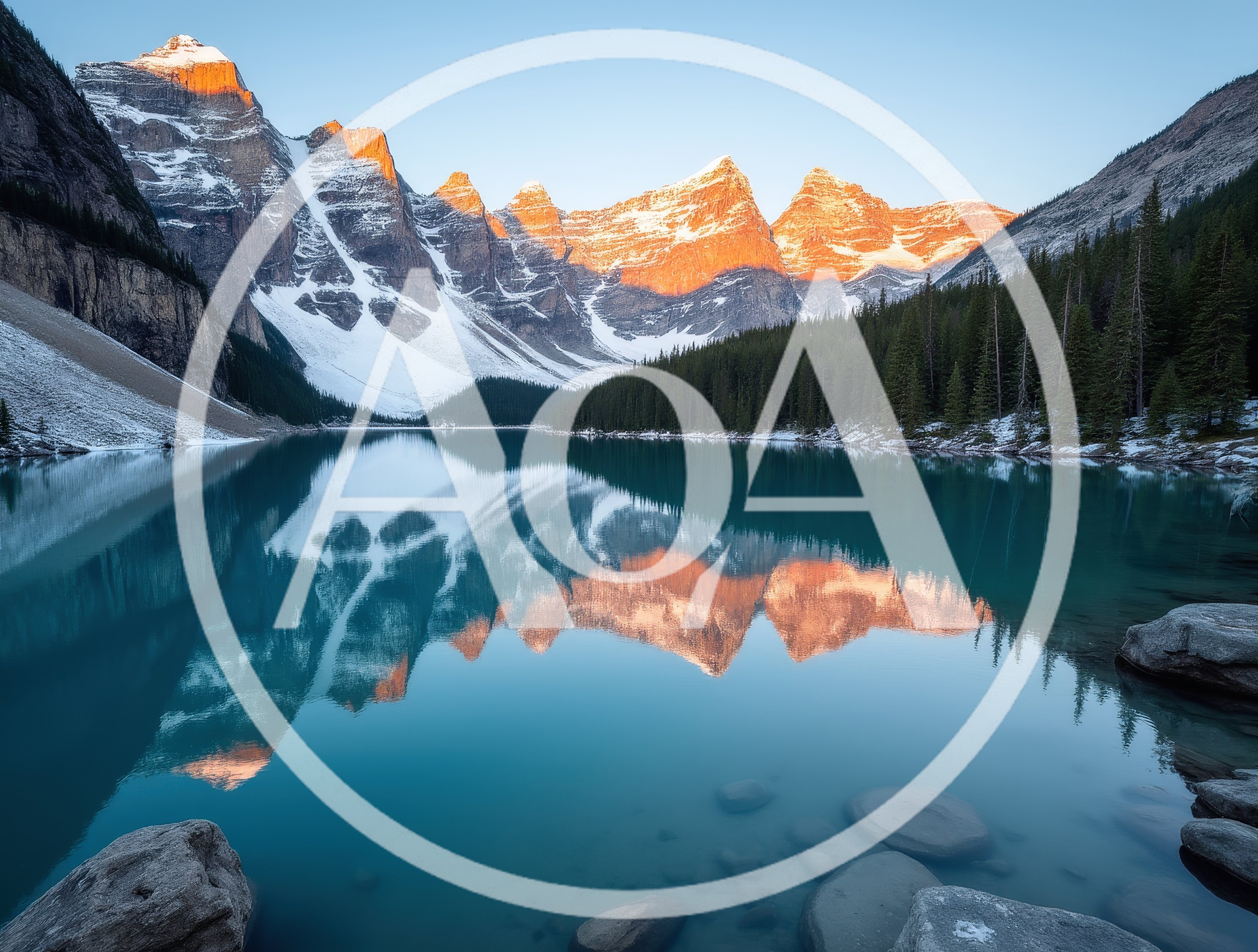 Sunrise Over Moraine Lake In Banff National Park