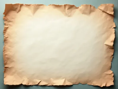 Old Parchment Paper With Torn Edges