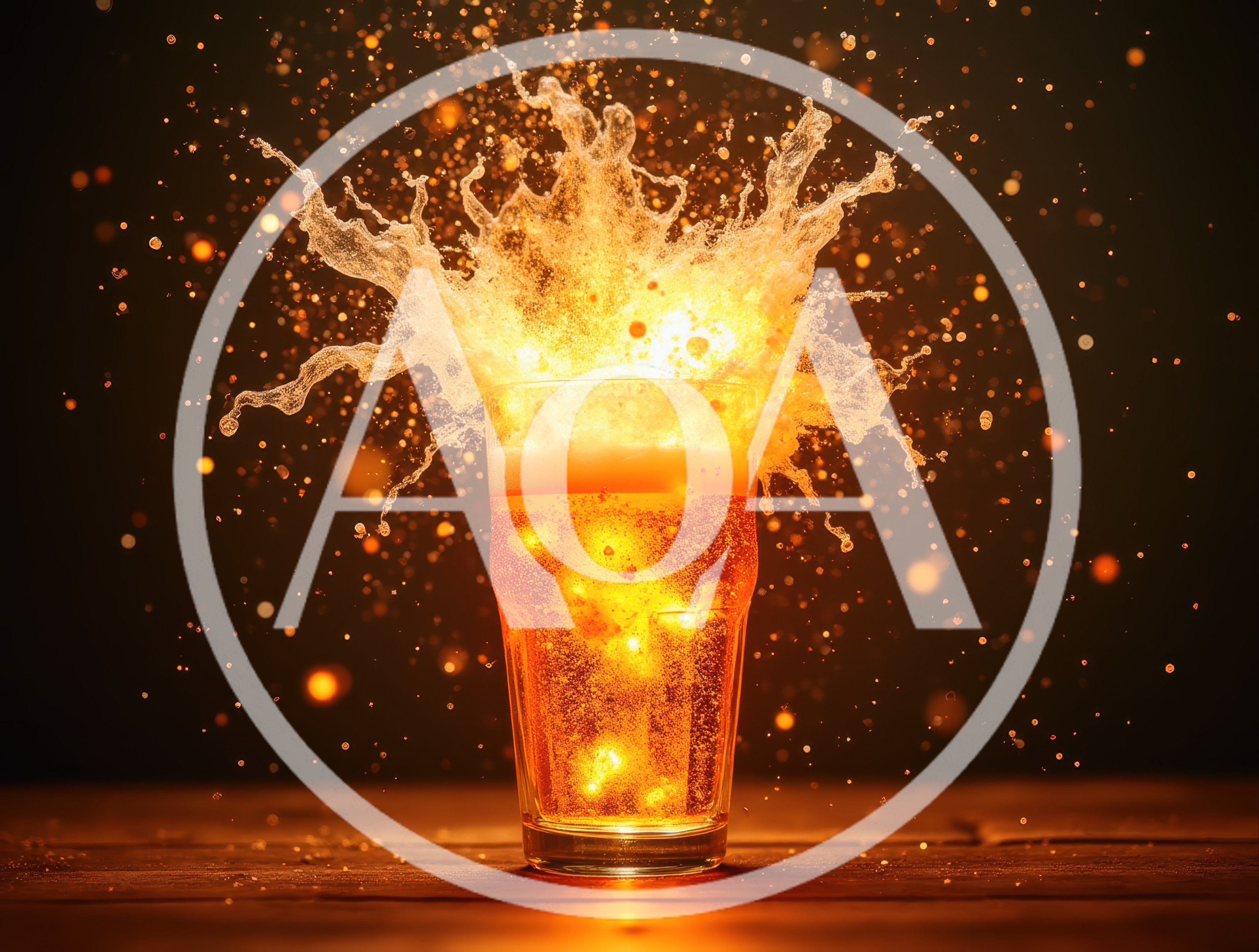 Explosive Beer Splash in a Glass
