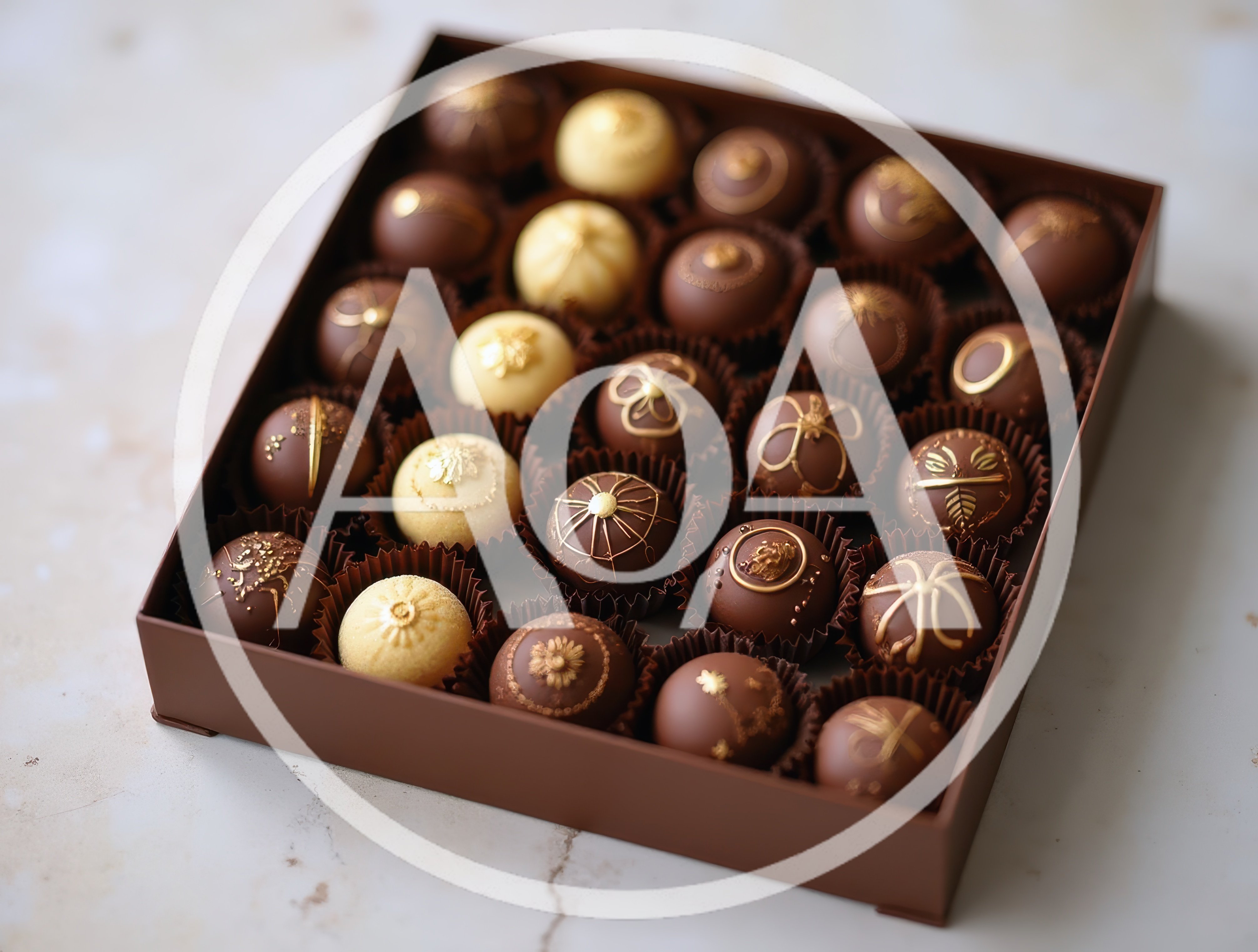 Box Of Gourmet Assorted Chocolate Truffles