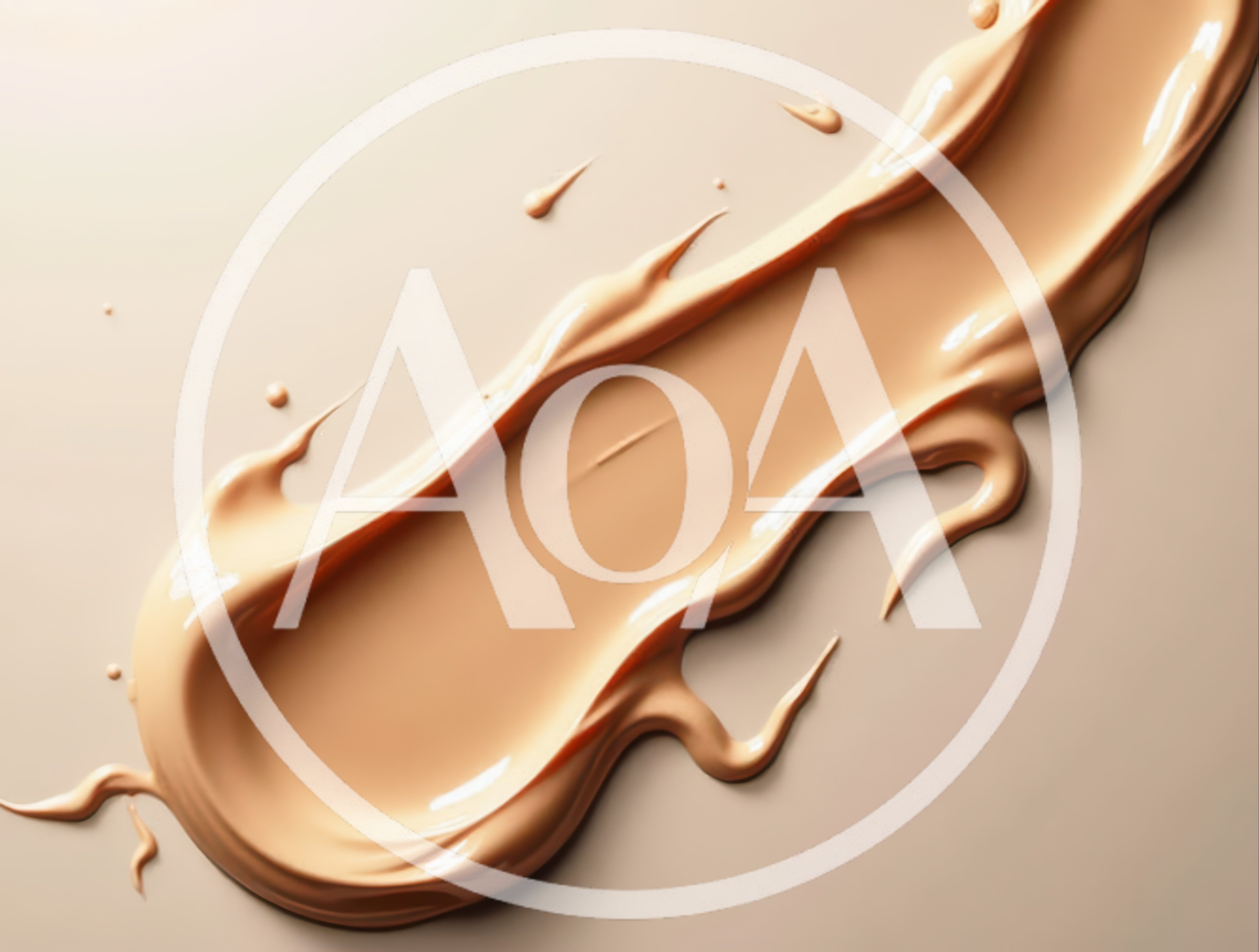 Creamy Beige Foundation Makeup Swatch