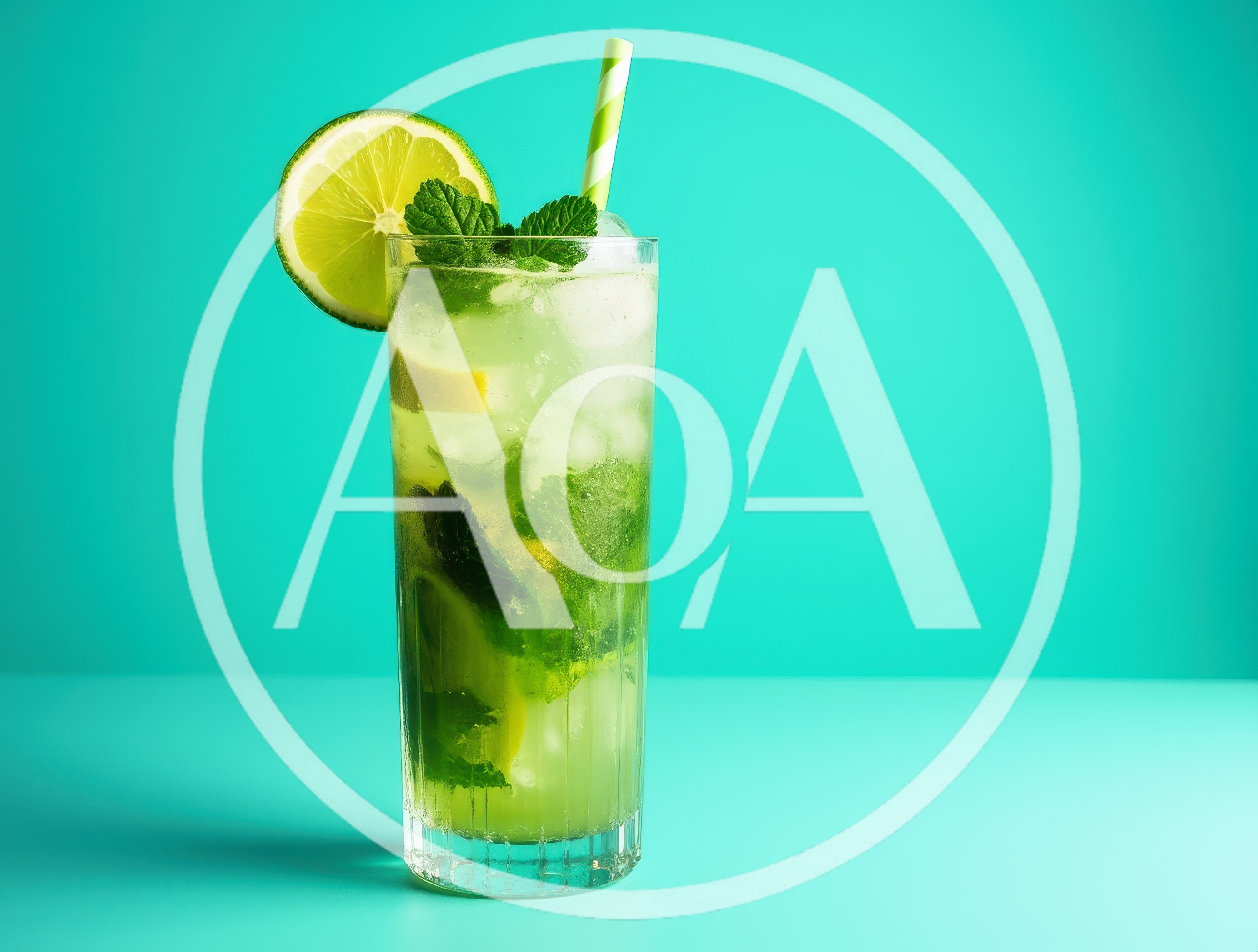 Refreshing Mojito Cocktail With Lime And Mint