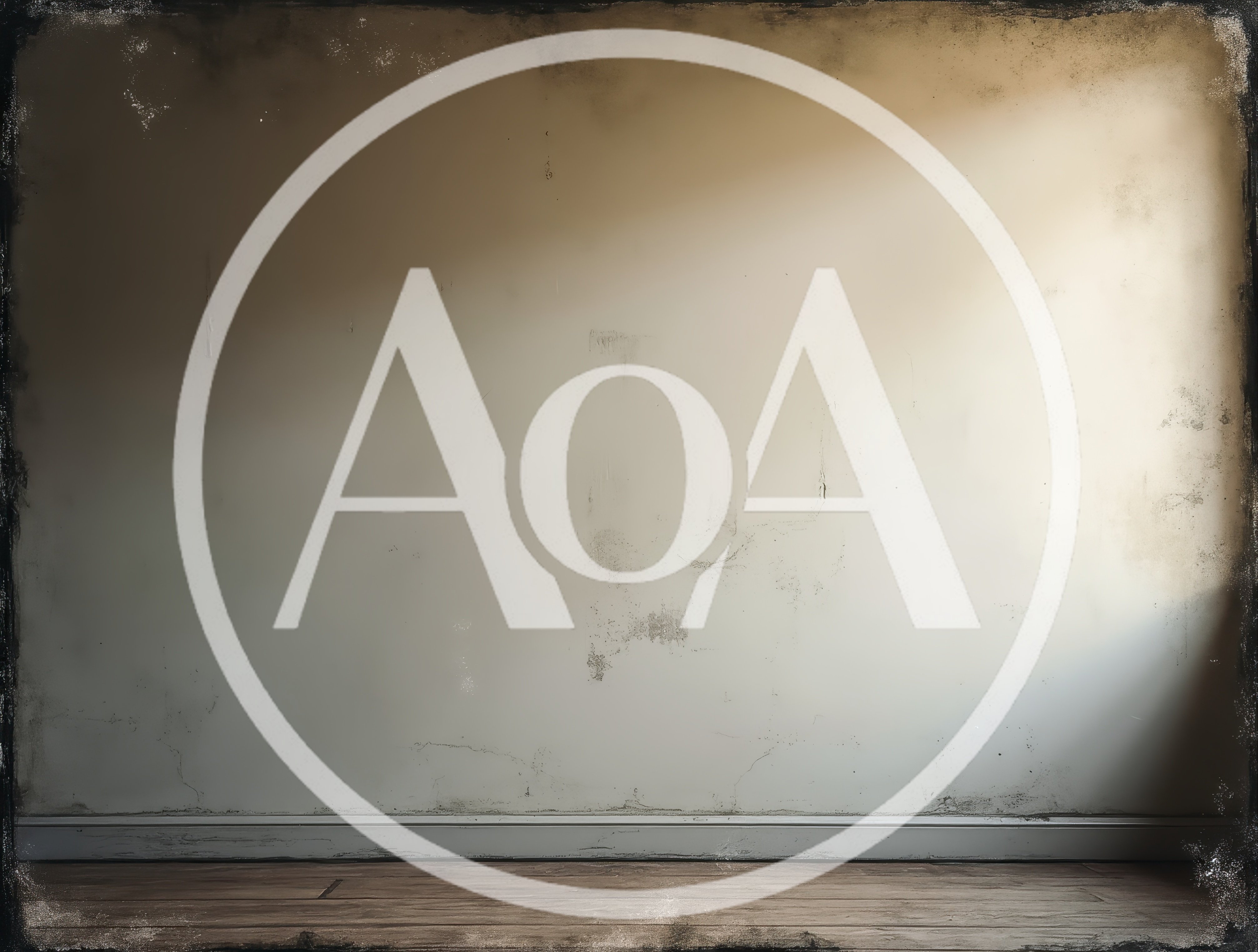 Empty Distressed Wall With Wooden Floor