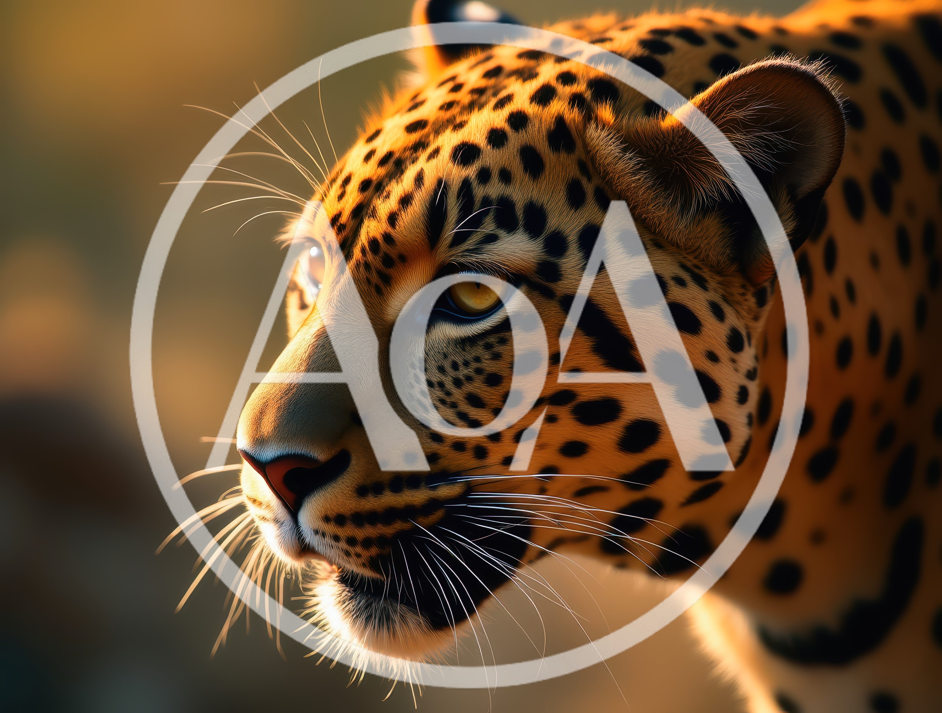 Close Up Portrait Of A Majestic Leopard