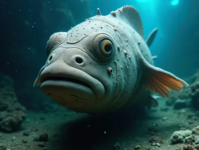 Close Up Of A Large Deep Sea Fish