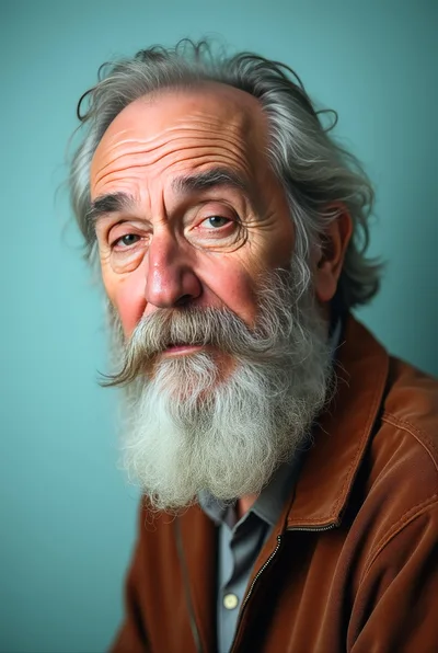 Portrait Of An Elderly Man With A Gray Beard