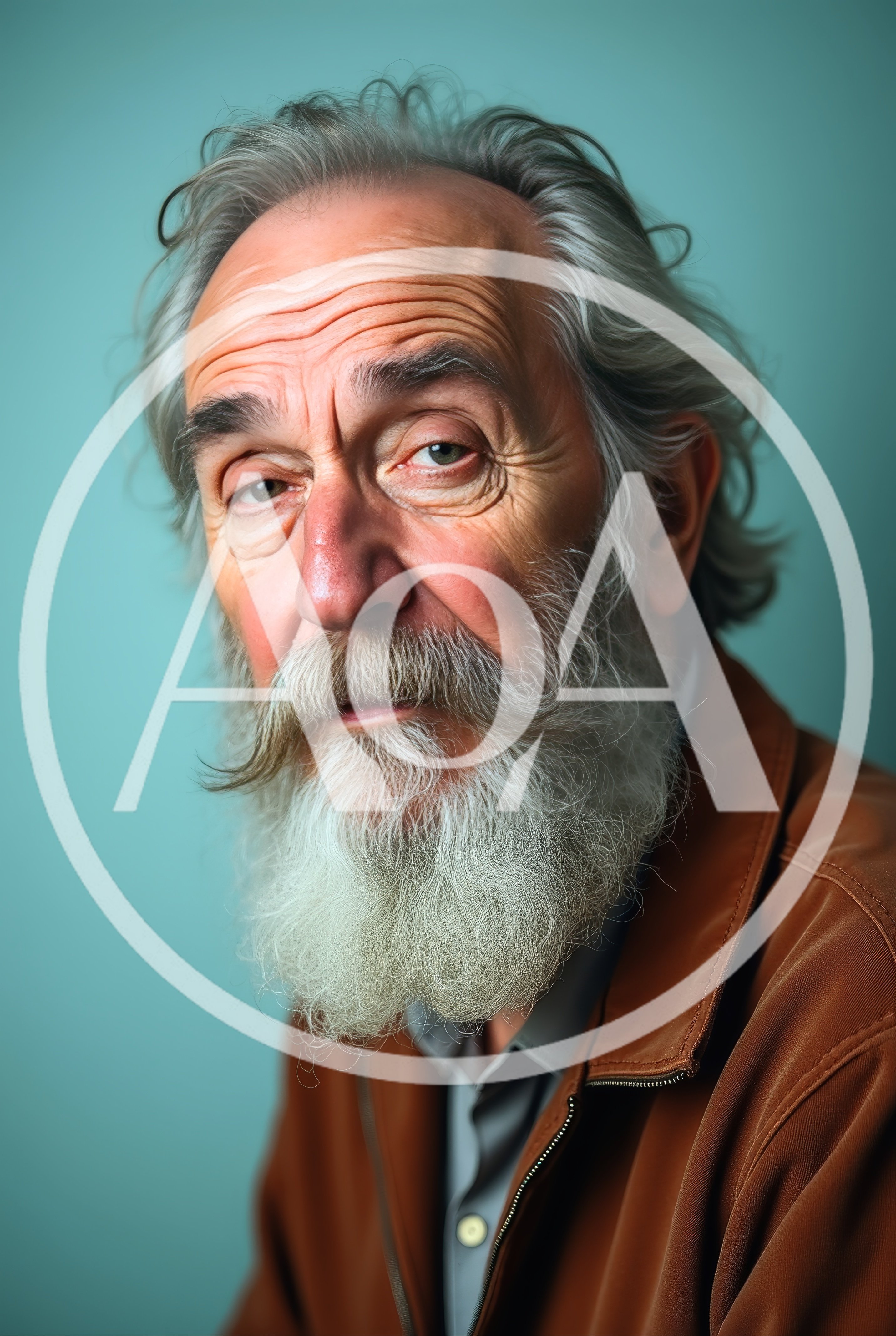 Portrait Of An Elderly Man With A Gray Beard