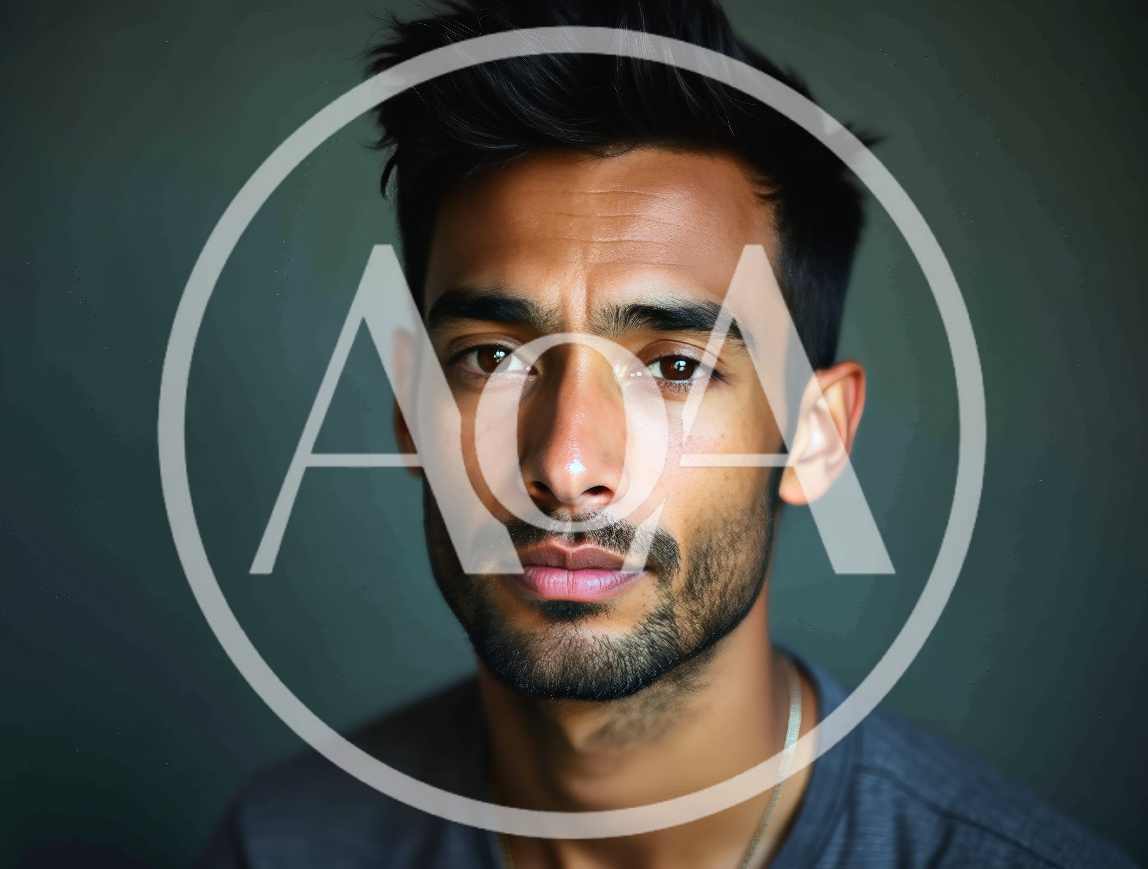 Portrait Of A Young Man With Stubble