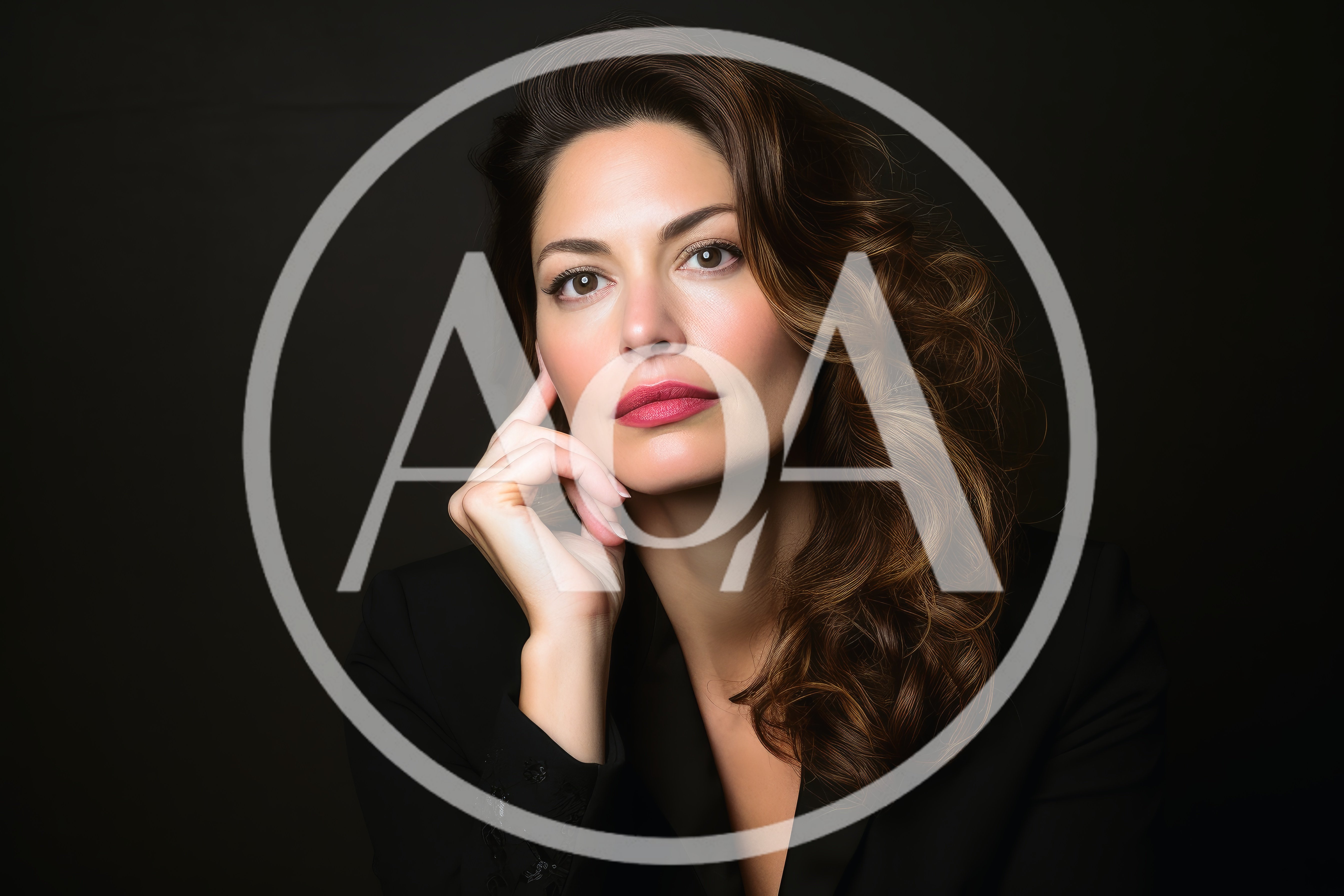 Portrait Of A Sophisticated Woman In A Black Blazer
