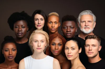 Diverse Group Of People Portrait