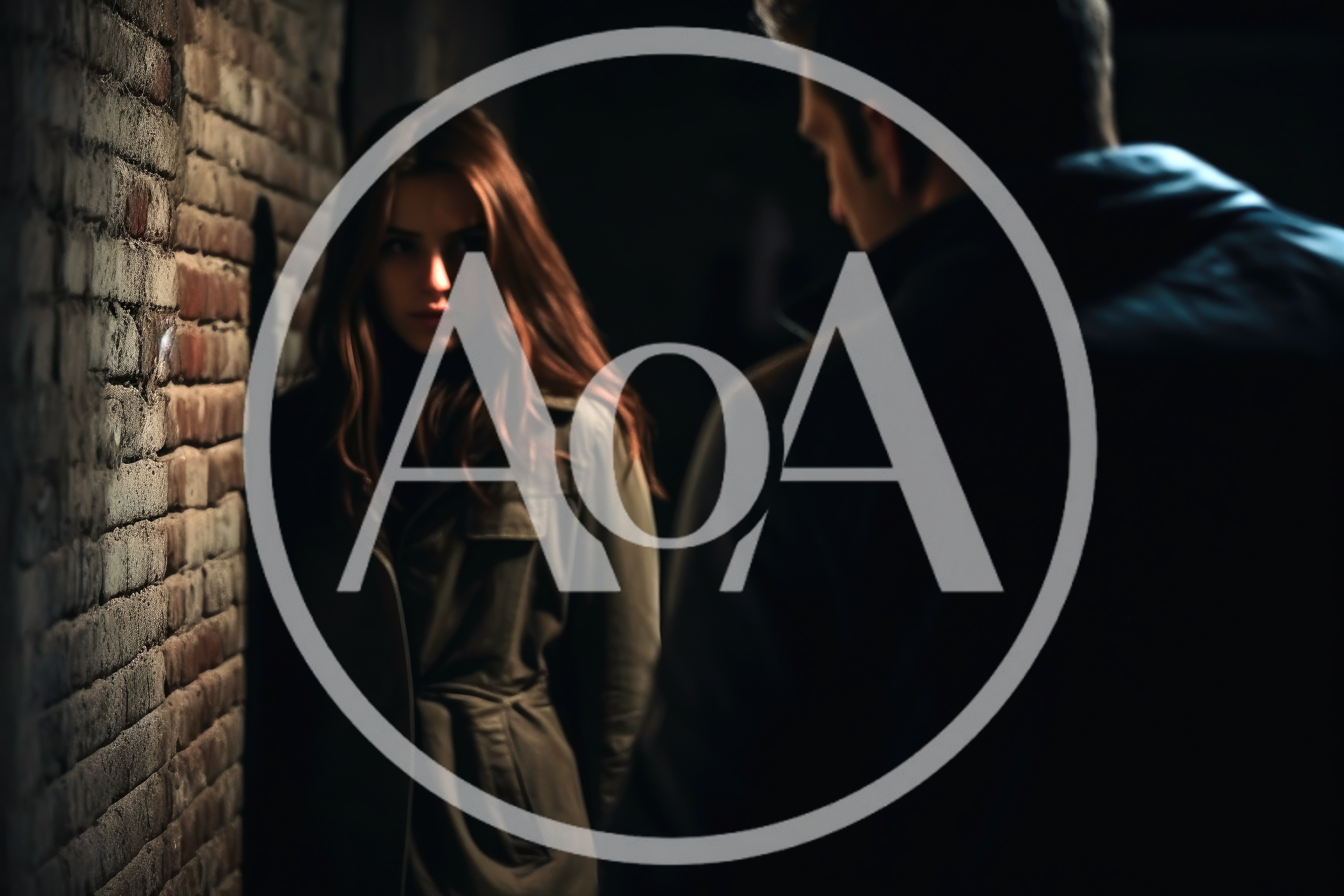 Woman Confronted by Man in Dark Alleyway