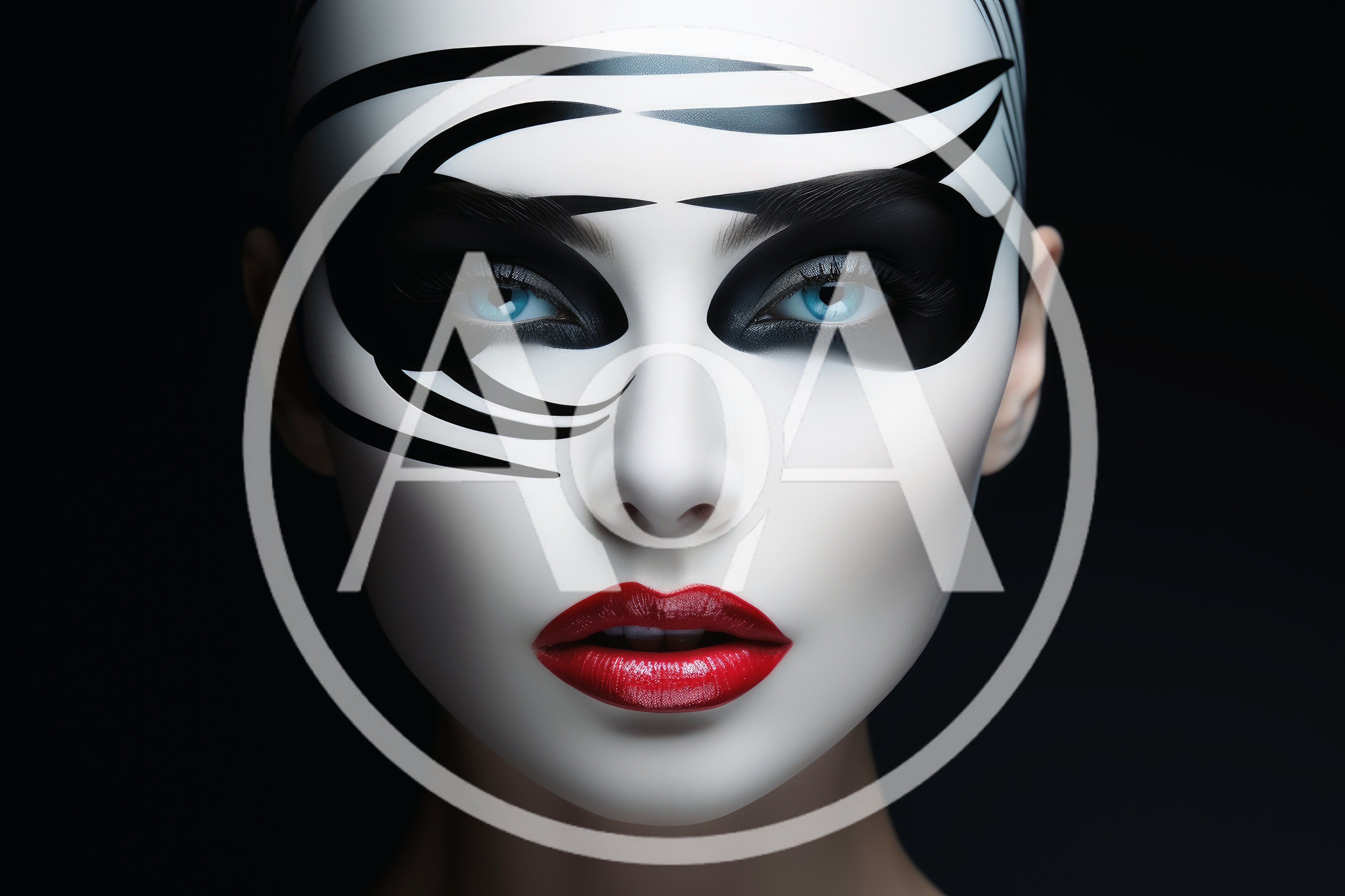 Portrait Of A Woman With Avant Garde Makeup