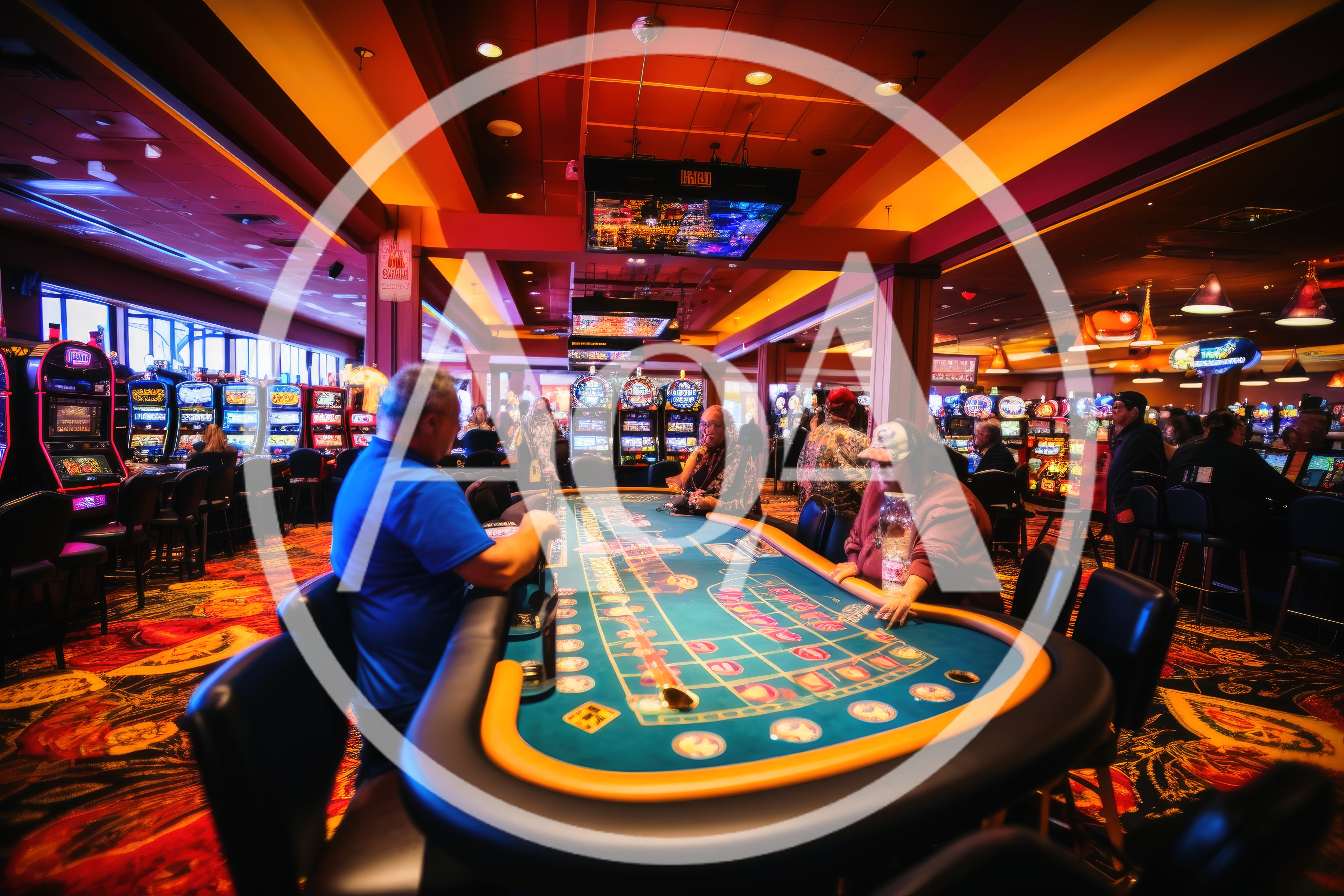 People Playing Craps at a Casino Table