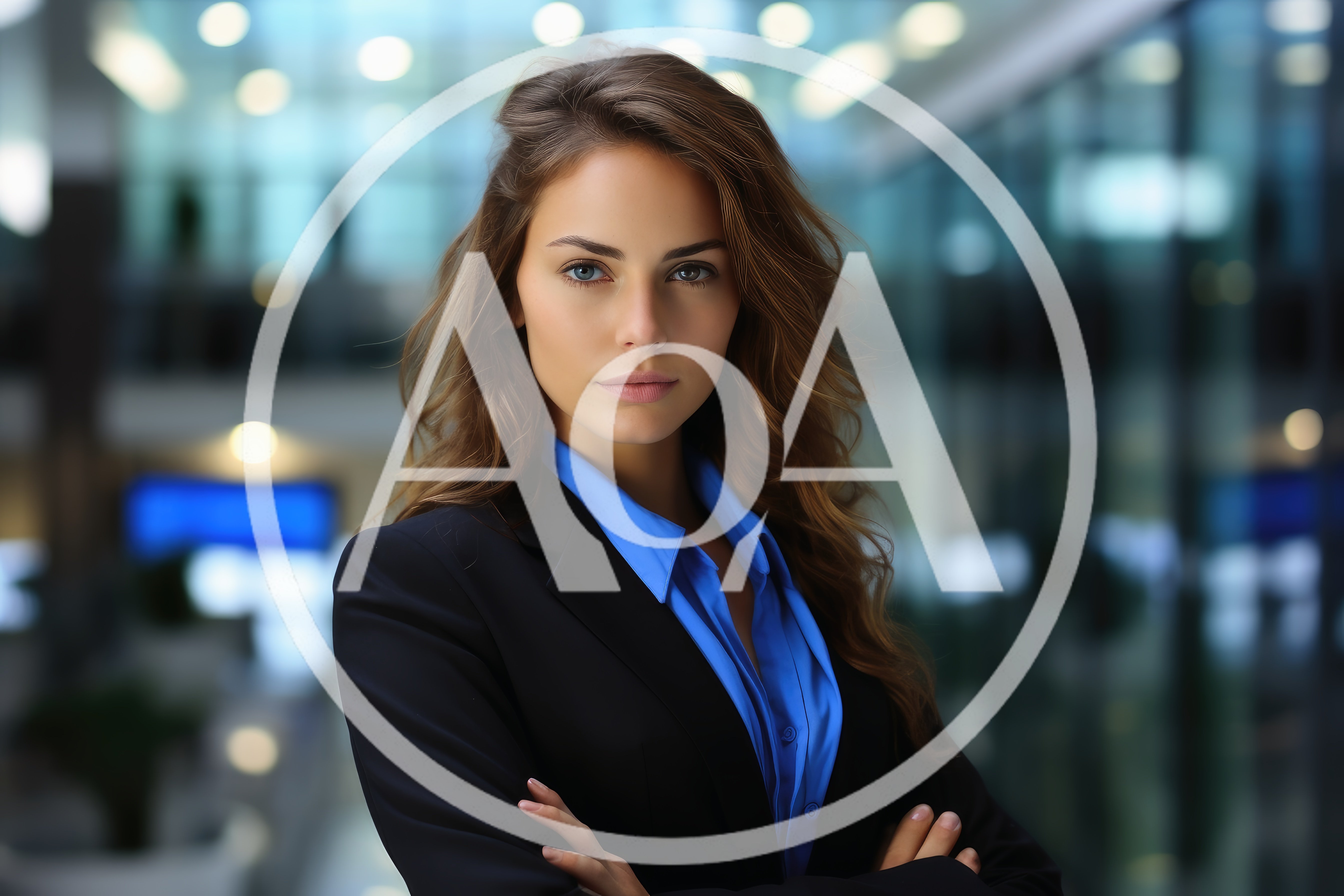 Professional Businesswoman Standing With Arms Crossed In Office