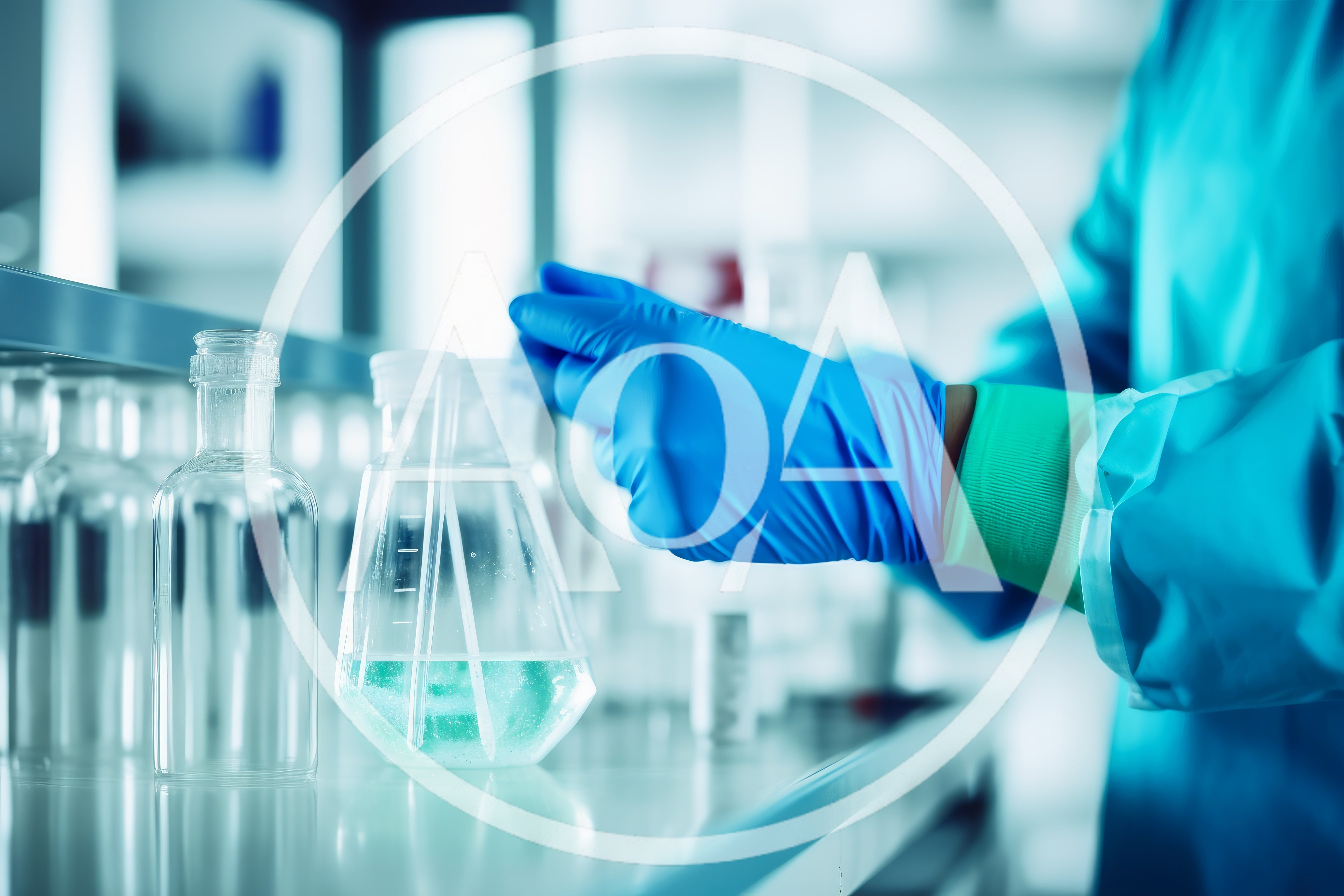 Scientist Conducting Chemical Experiment In Laboratory