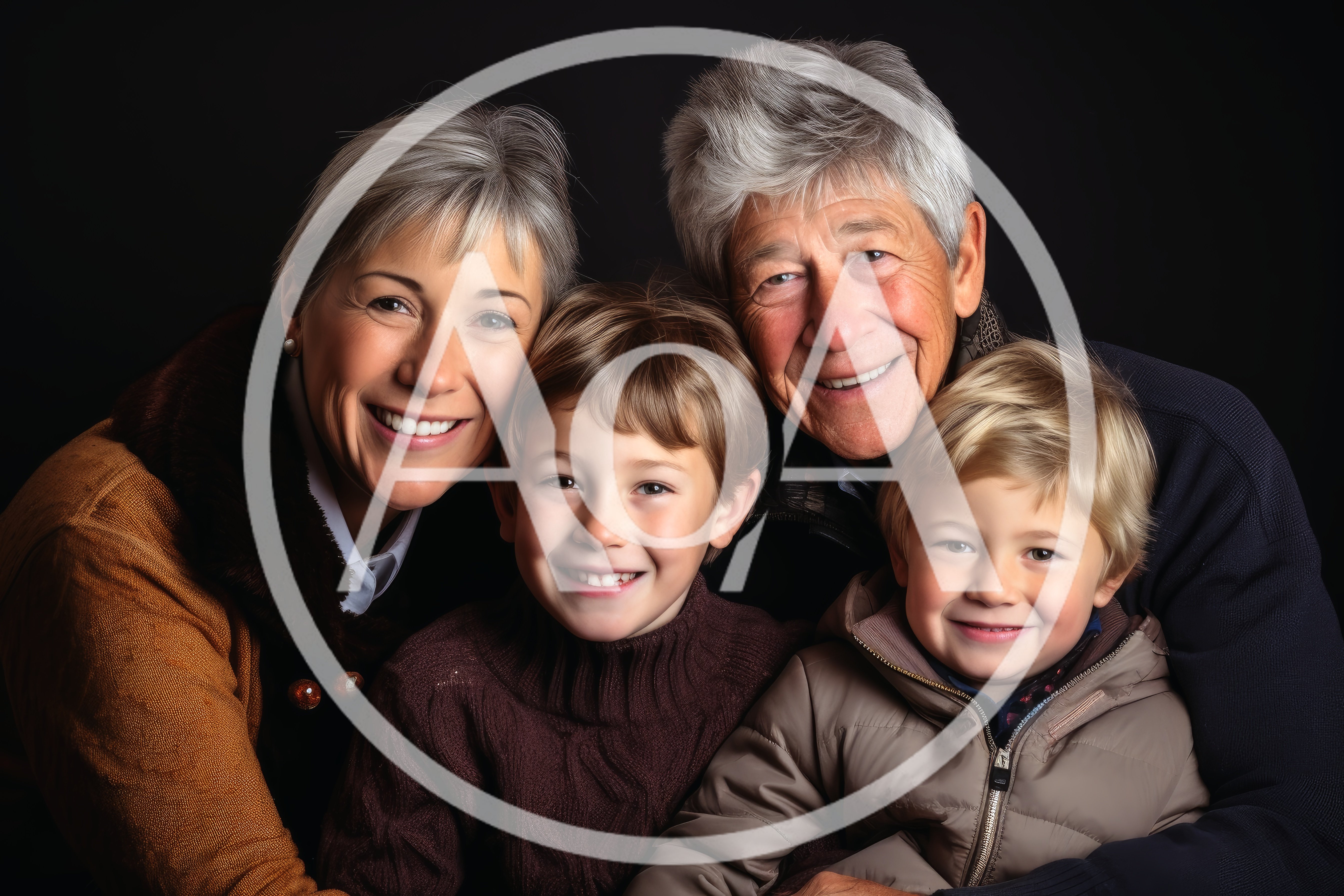Portrait Of A Multi-Generational Family Smiling Together