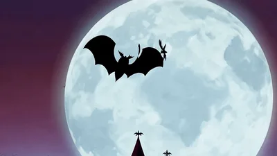 Animated Jack O Lantern Transforming Into A Flying Bat